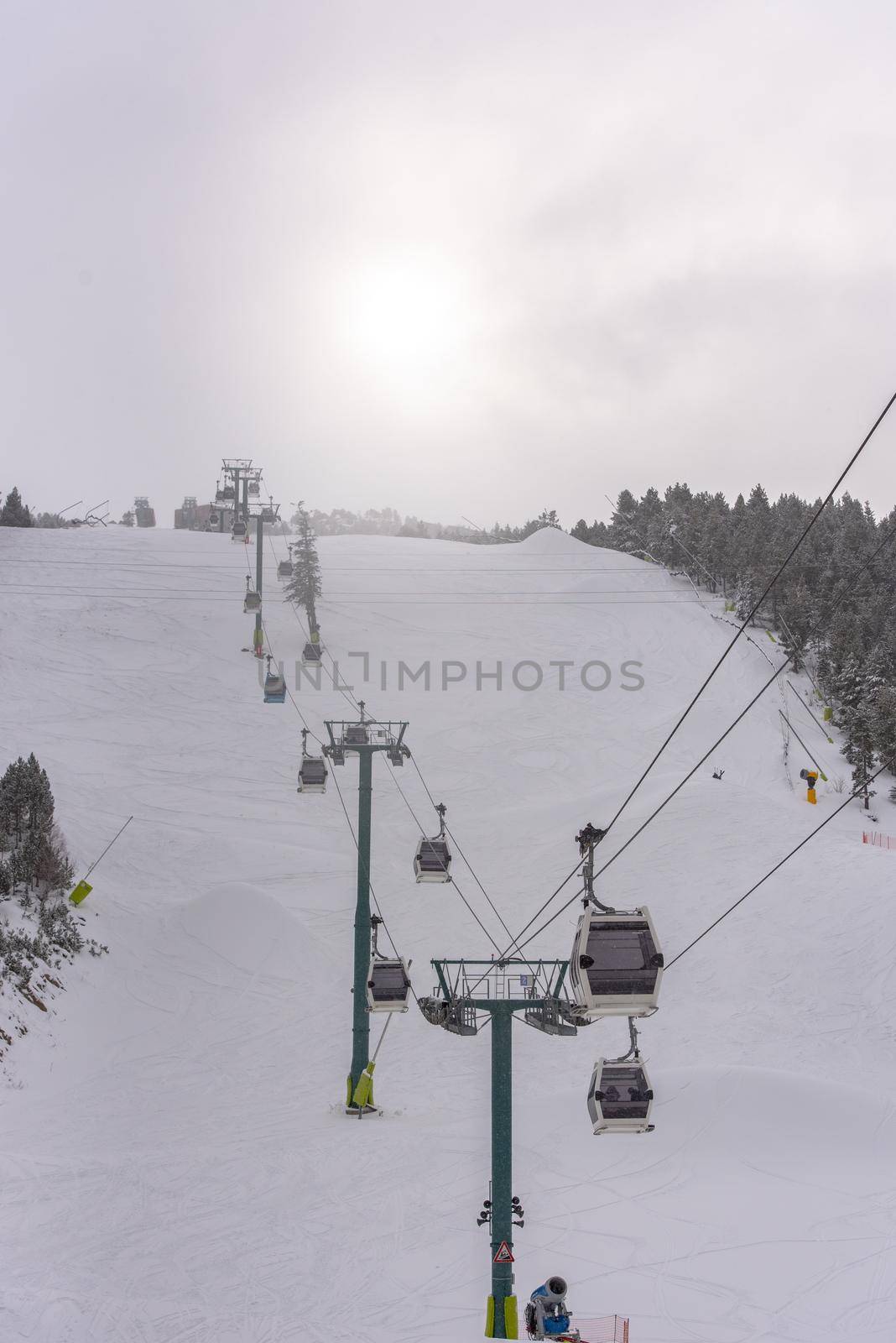 Platform of the Grandvalira Ski Resort in Soldeu.