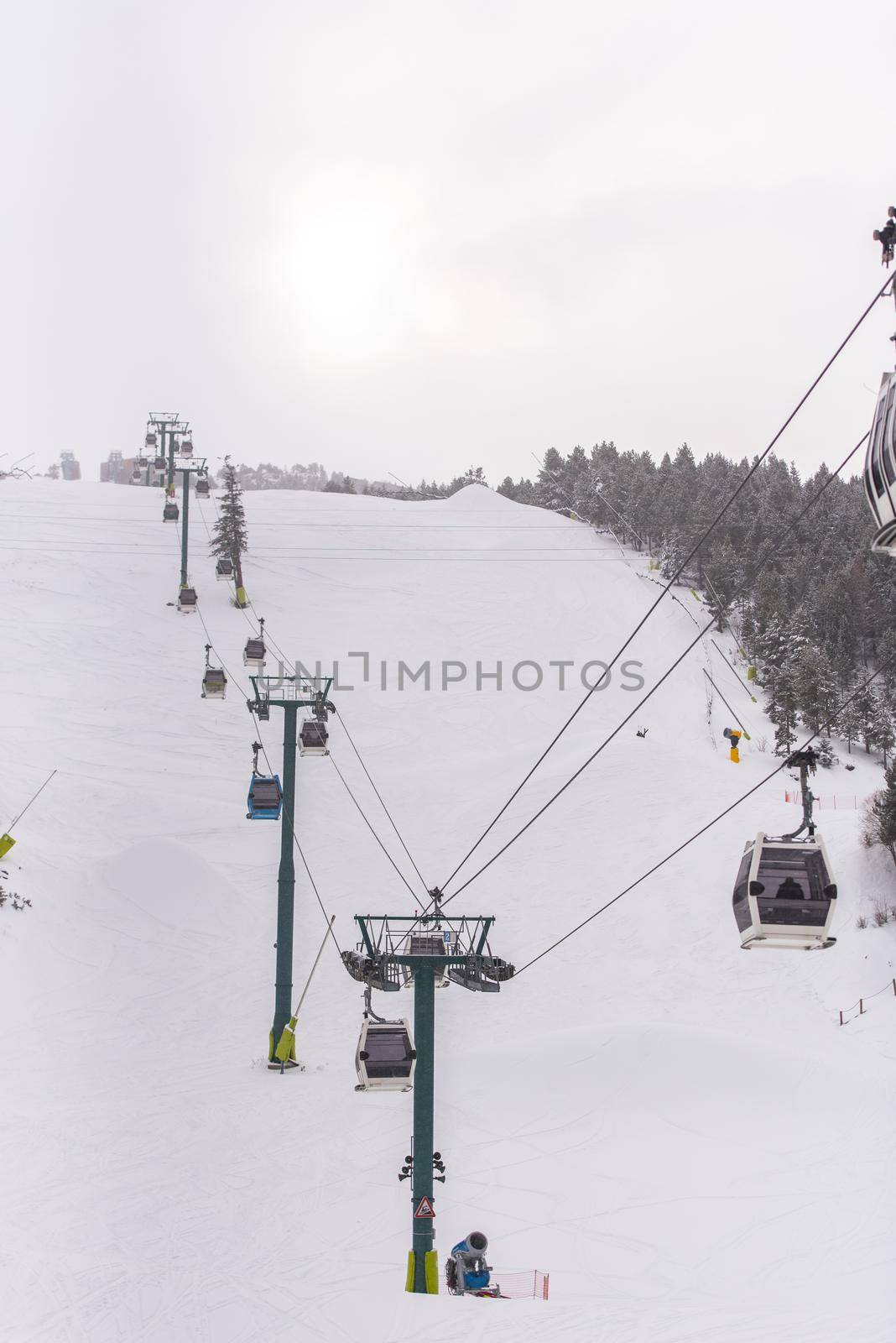 Platform of the Grandvalira Ski Resort in Soldeu.