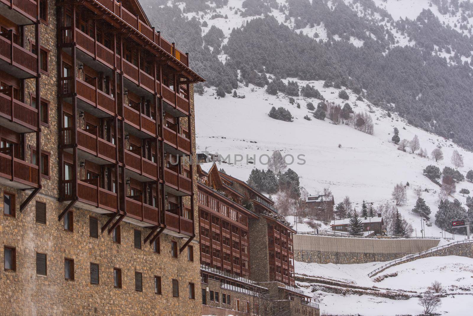 Platform of the Grandvalira Ski Resort in Soldeu.