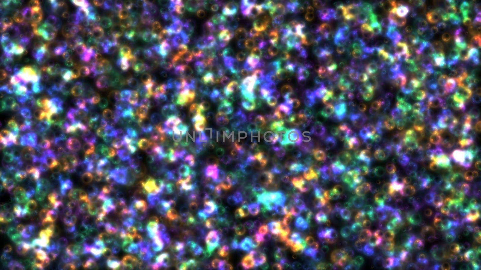 bubbles in color abstract illustration render background