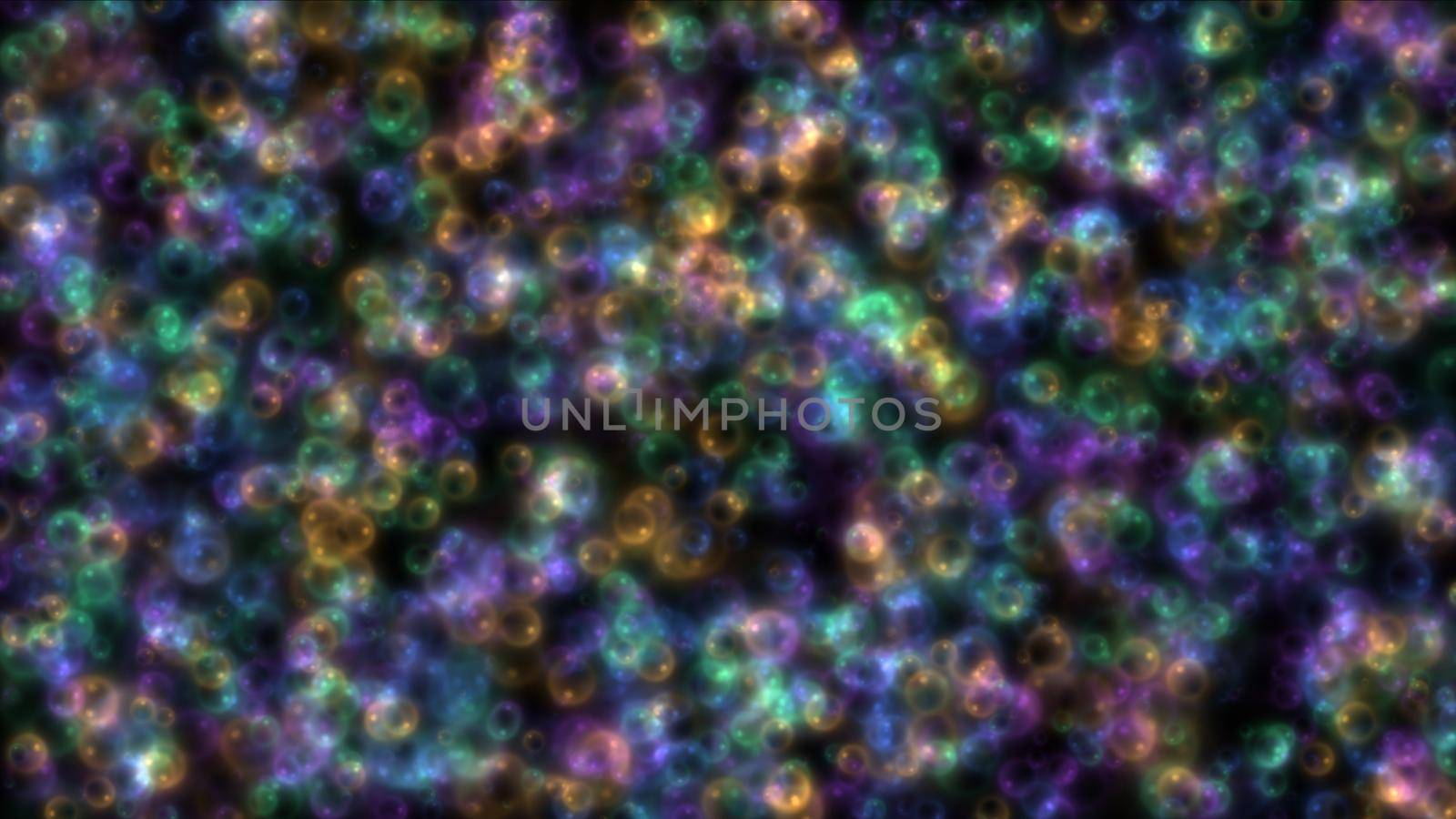 bubbles in color abstract illustration render background