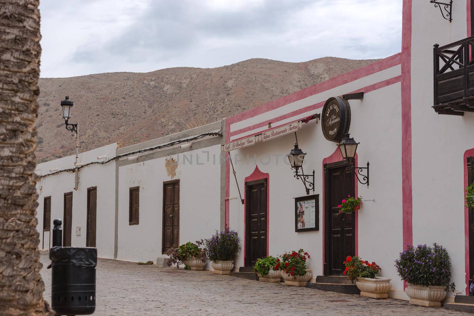 Betancuria, Fuerteventura, Spain : 2020 October 6 :  Cityscape in Bentancuria on the island of Fuerteventura in Spain in summer.