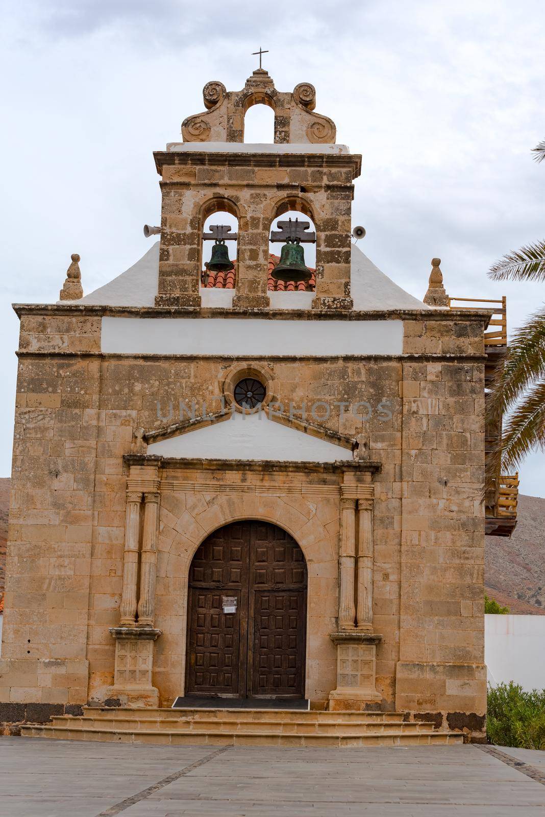 Betancuria, Fuerteventura, Spain : 2020 October 6 :  Santa María Betancuria in Bentancuria on the island of Fuerteventura in Spain in summer.