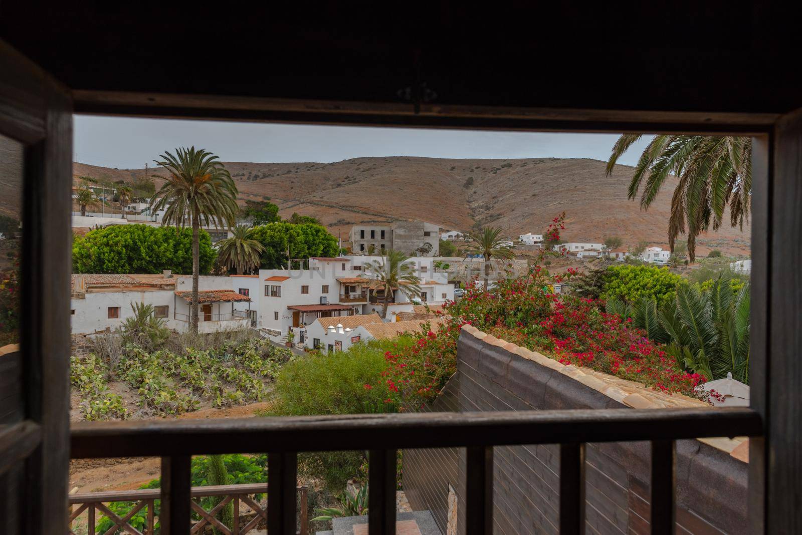 Betancuria, Fuerteventura, Spain : 2020 October 6 :  Cityscape in Bentancuria on the island of Fuerteventura in Spain in summer.