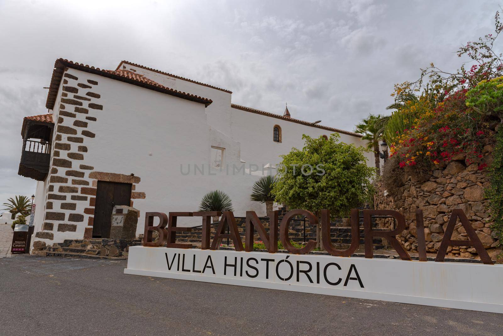Betancuria, Fuerteventura, Spain : 2020 October 6 :  Cityscape in Bentancuria on the island of Fuerteventura in Spain in summer.