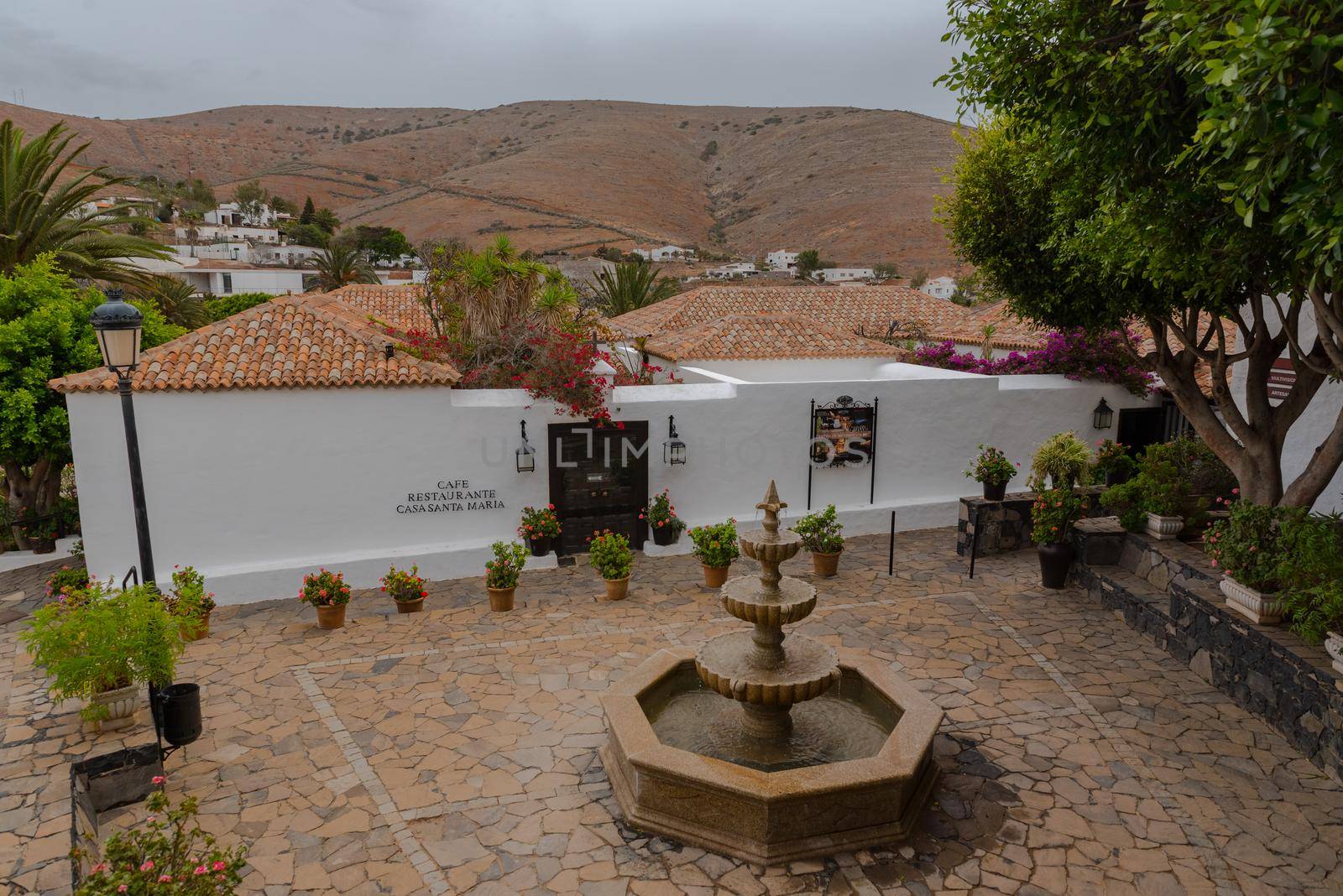 Betancuria, Fuerteventura, Spain : 2020 October 6 :  Cityscape in Bentancuria on the island of Fuerteventura in Spain in summer.