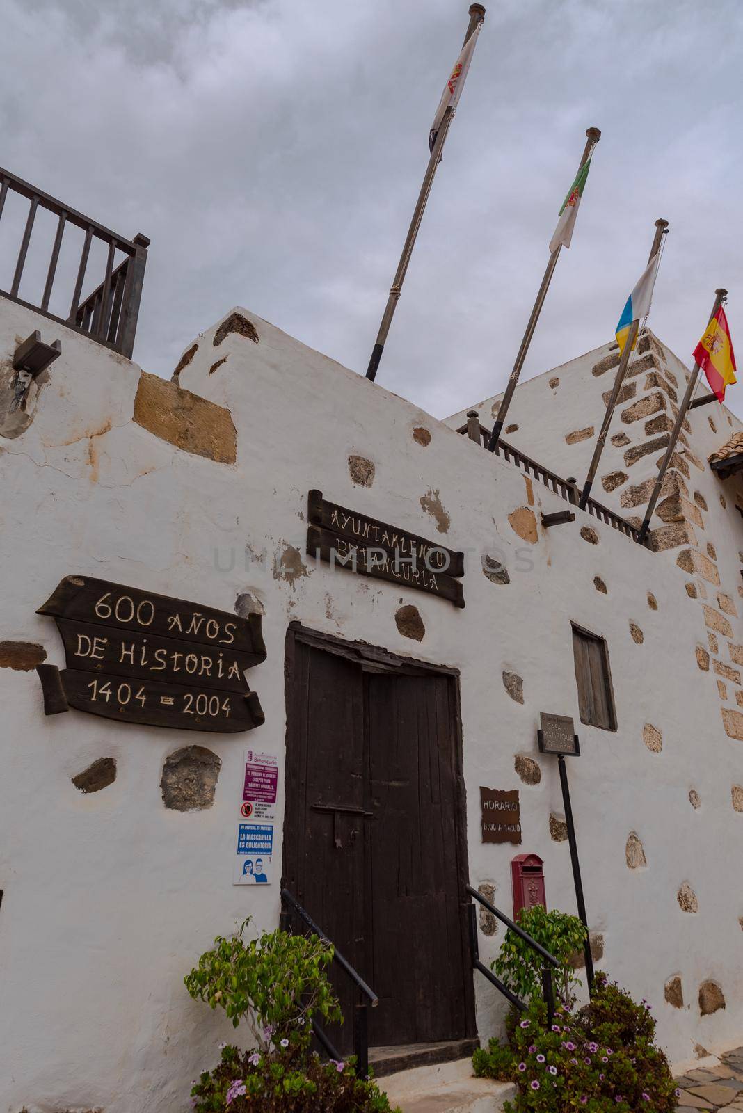 Betancuria, Fuerteventura, Spain : 2020 October 6 :  Cityscape in Bentancuria on the island of Fuerteventura in Spain in summer.