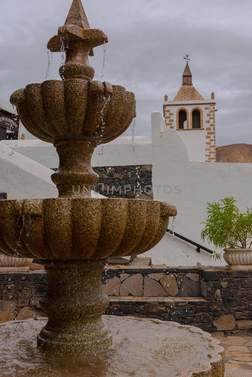 Santa María Betancuria in Bentancuria on the island of Fuerteventura in Spain in summer. by martinscphoto