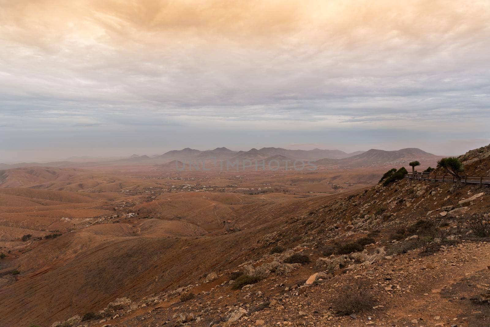 View of the Valley in Bentancuria on the island of Fuerteventura in Spain