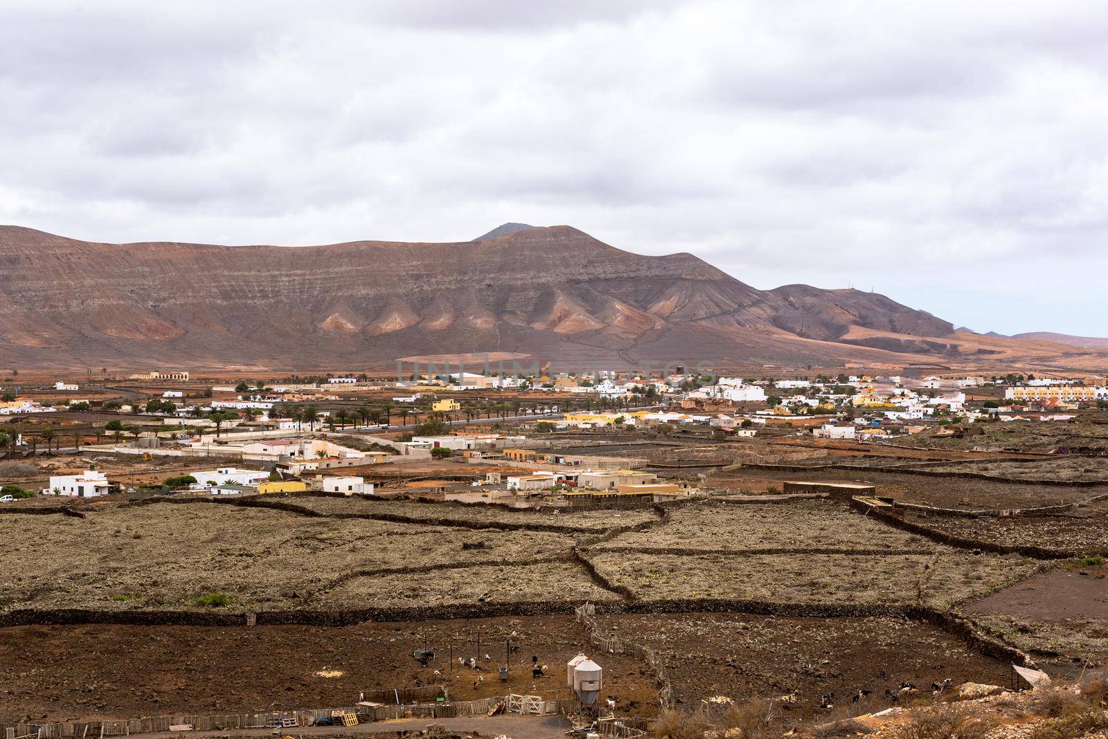Cityscape of La Oliva of Fuerteventura in Spain.