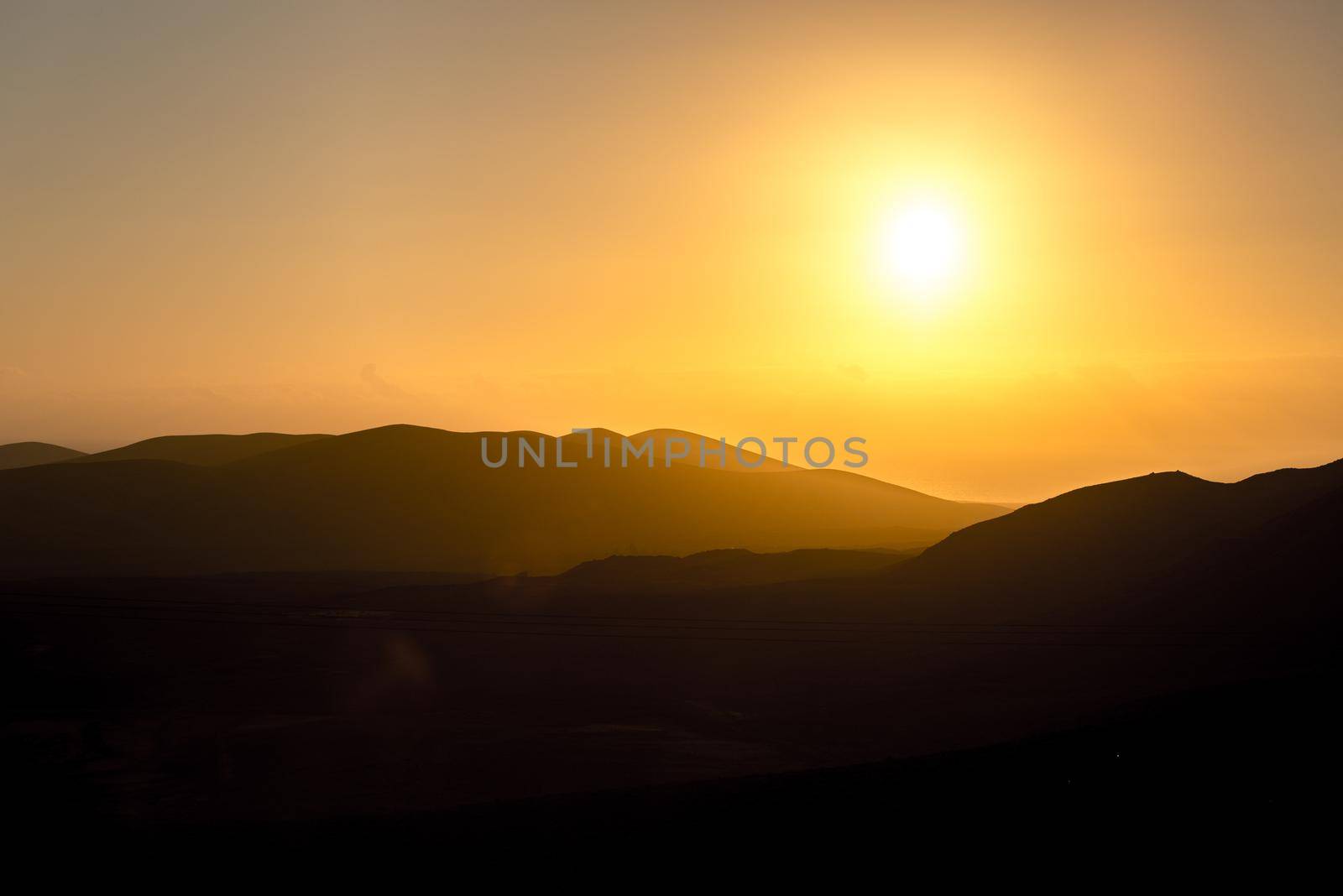 Los Molinos beach in Fuerteventura, Canary Islands in summer 2020.