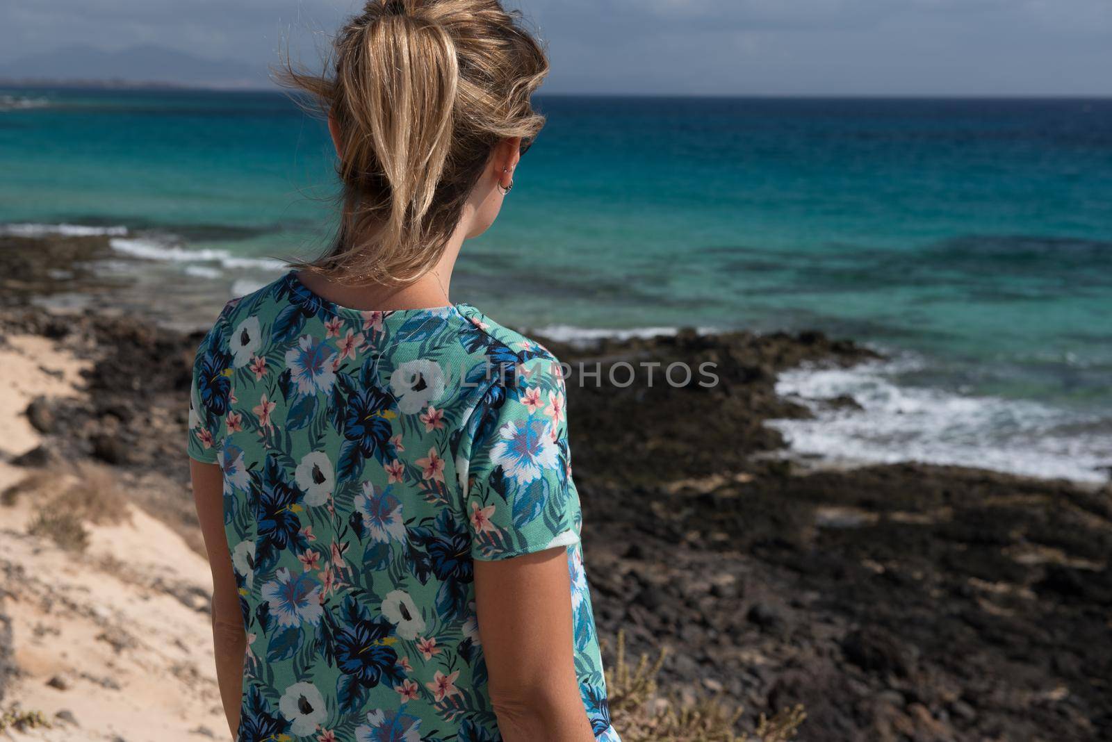 Corralejo, Fuerteventura, Spain: 2020 September 30: Amateur people learning to suffer in the Parque Natual Dunas de Corralejo in Fuerteventura in the Canary Islands in Spain.