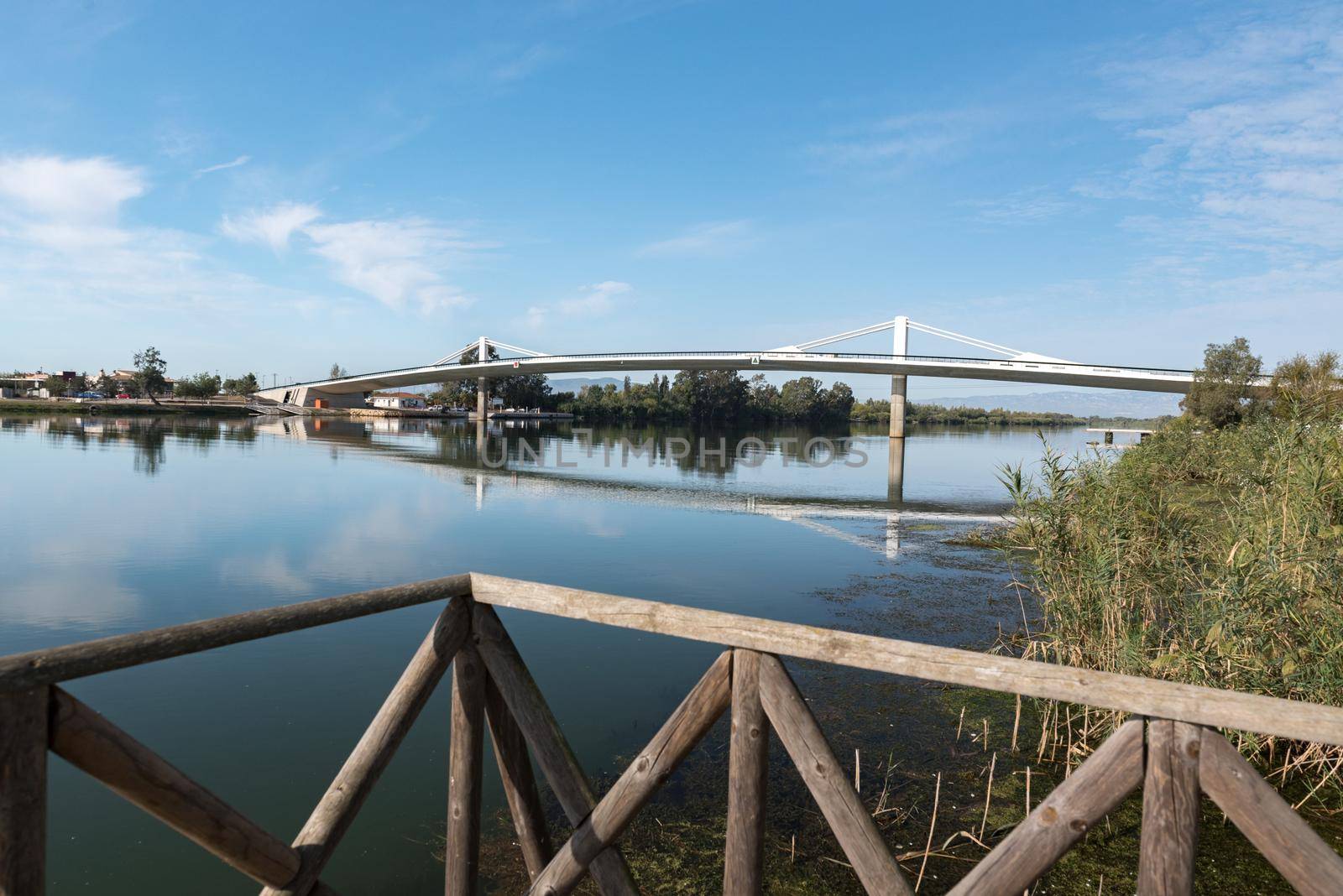 Ebro Delta, Spain: 2020 September: Boat Tour on the Ebro River in summer in the port.