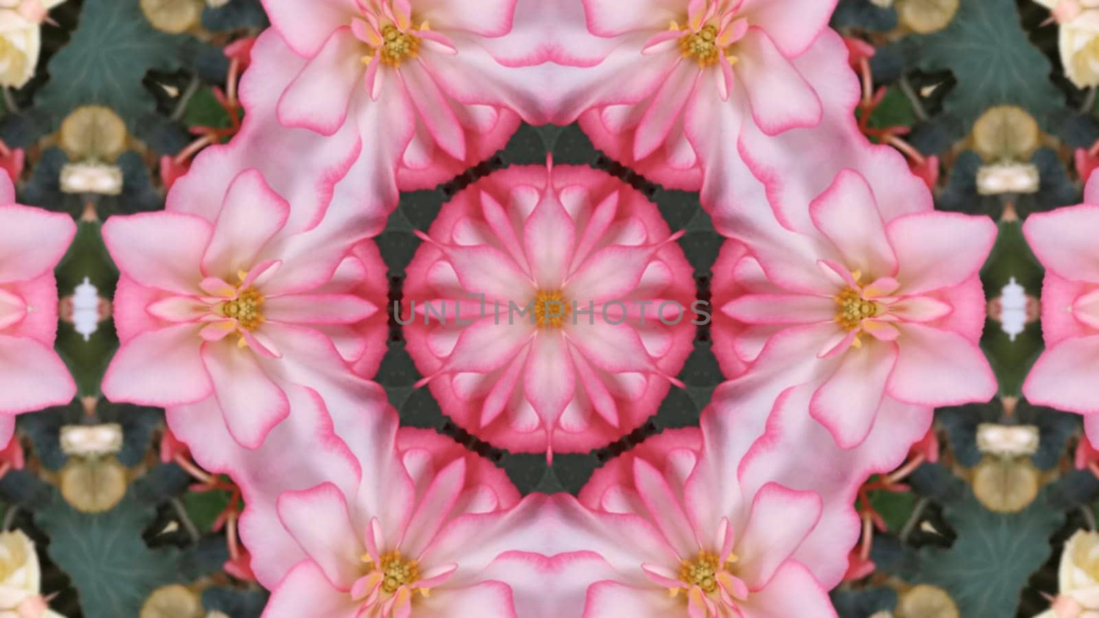 Abstract pastel background with pink flowers. For the design