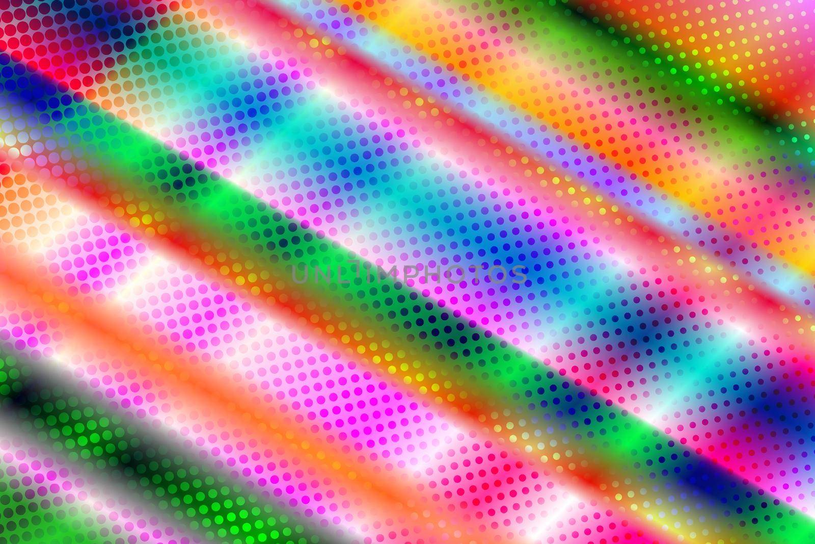 Futuristic abstract colorful geometric background. Creative illustration in halftone style with rainbow gradient. Pattern for wallpaper, web page, banner