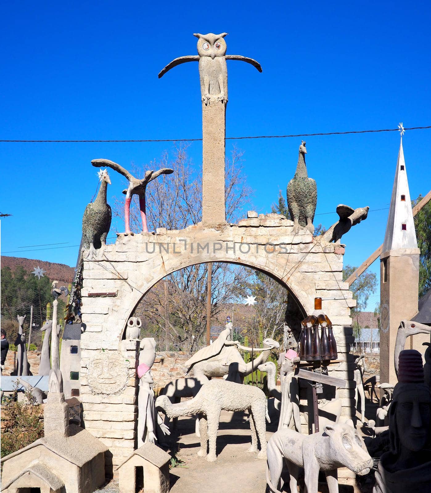 1 July 2019 - Sculptures at the Owl House, Nieu Bethesda, South Africa