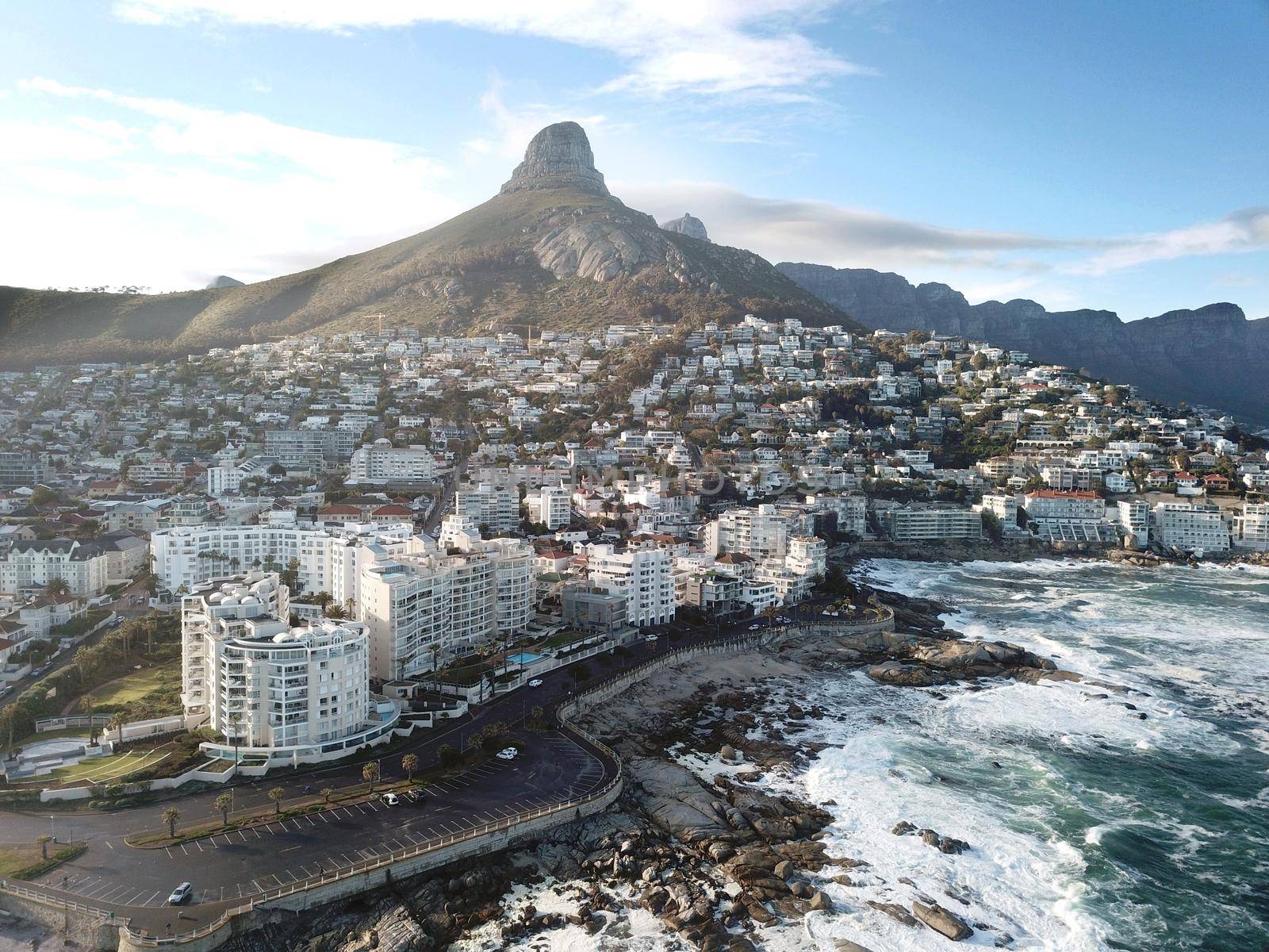 Aerial view of Sea Point, Cape Town, South Africa by fivepointsix