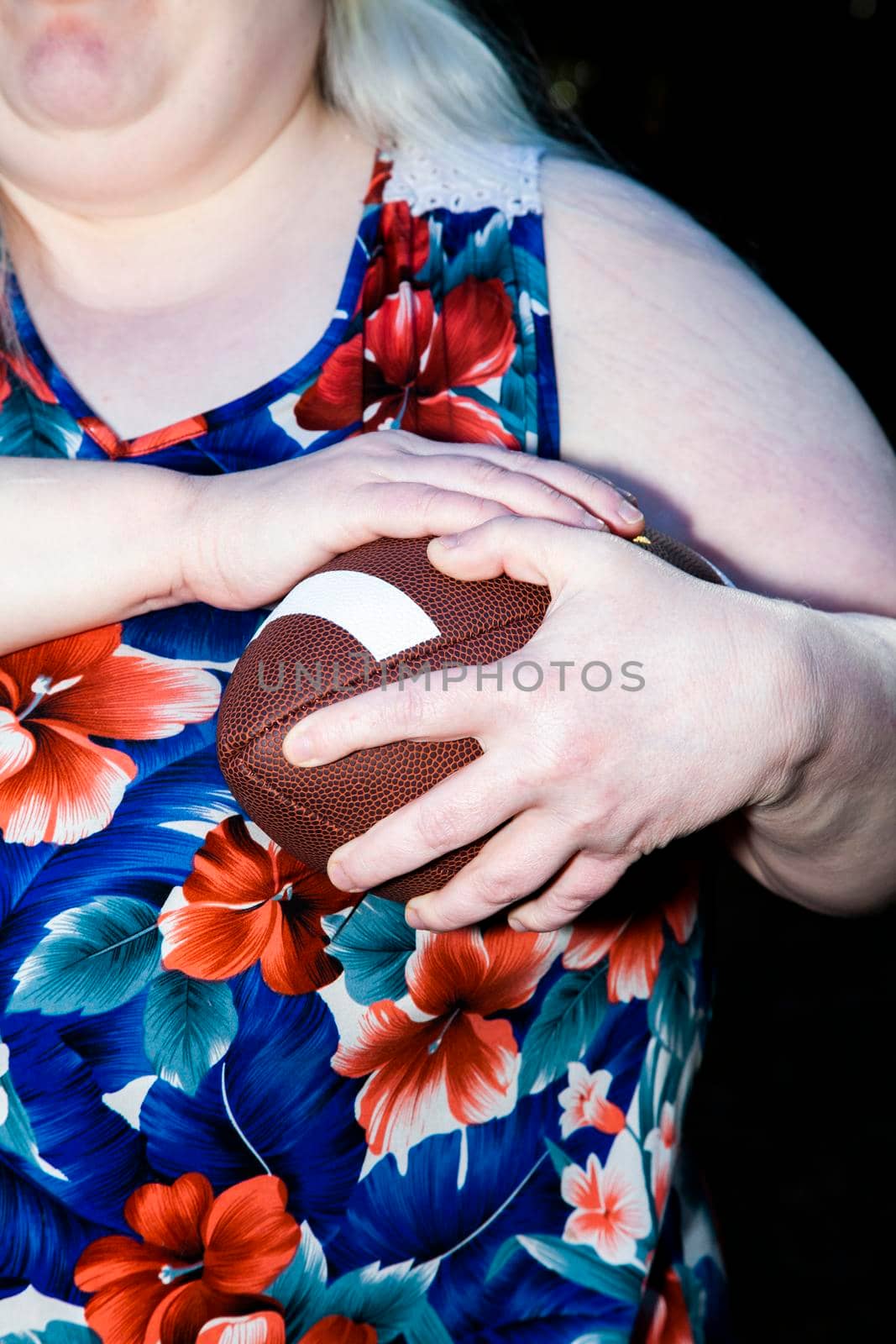 Woman Protecting a Football by tornado98