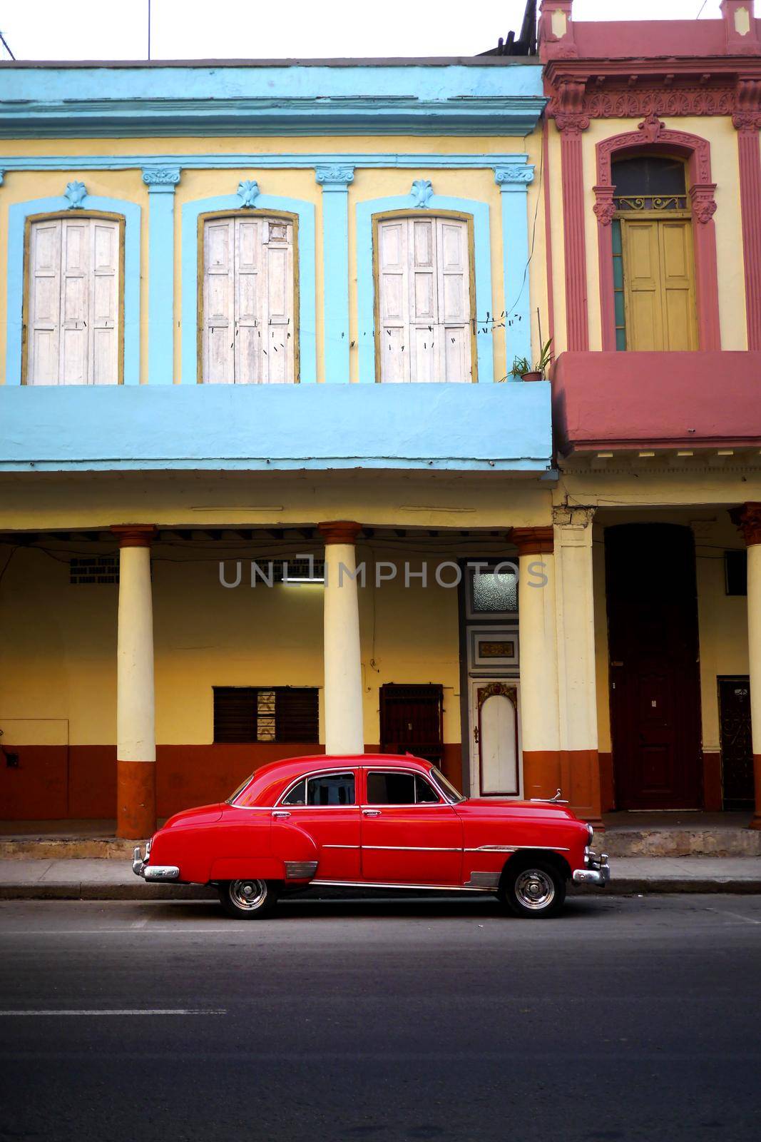 Old car in Havana, Cuba by fivepointsix