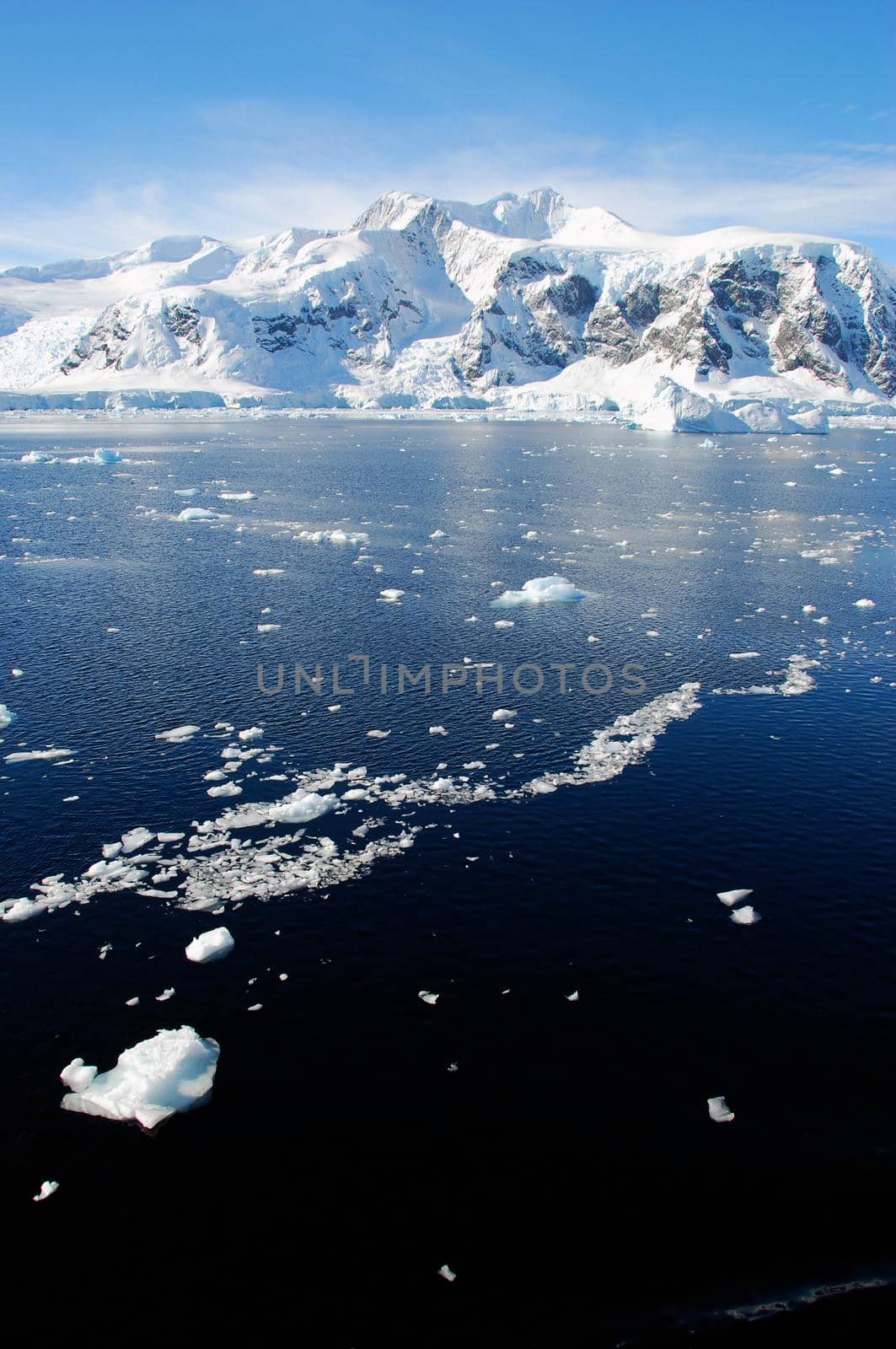Antarctic landscape with iceberg by fivepointsix