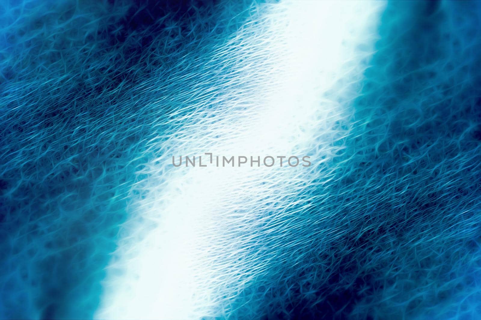 Macro shot of a blue and white filamentous surface by silent303