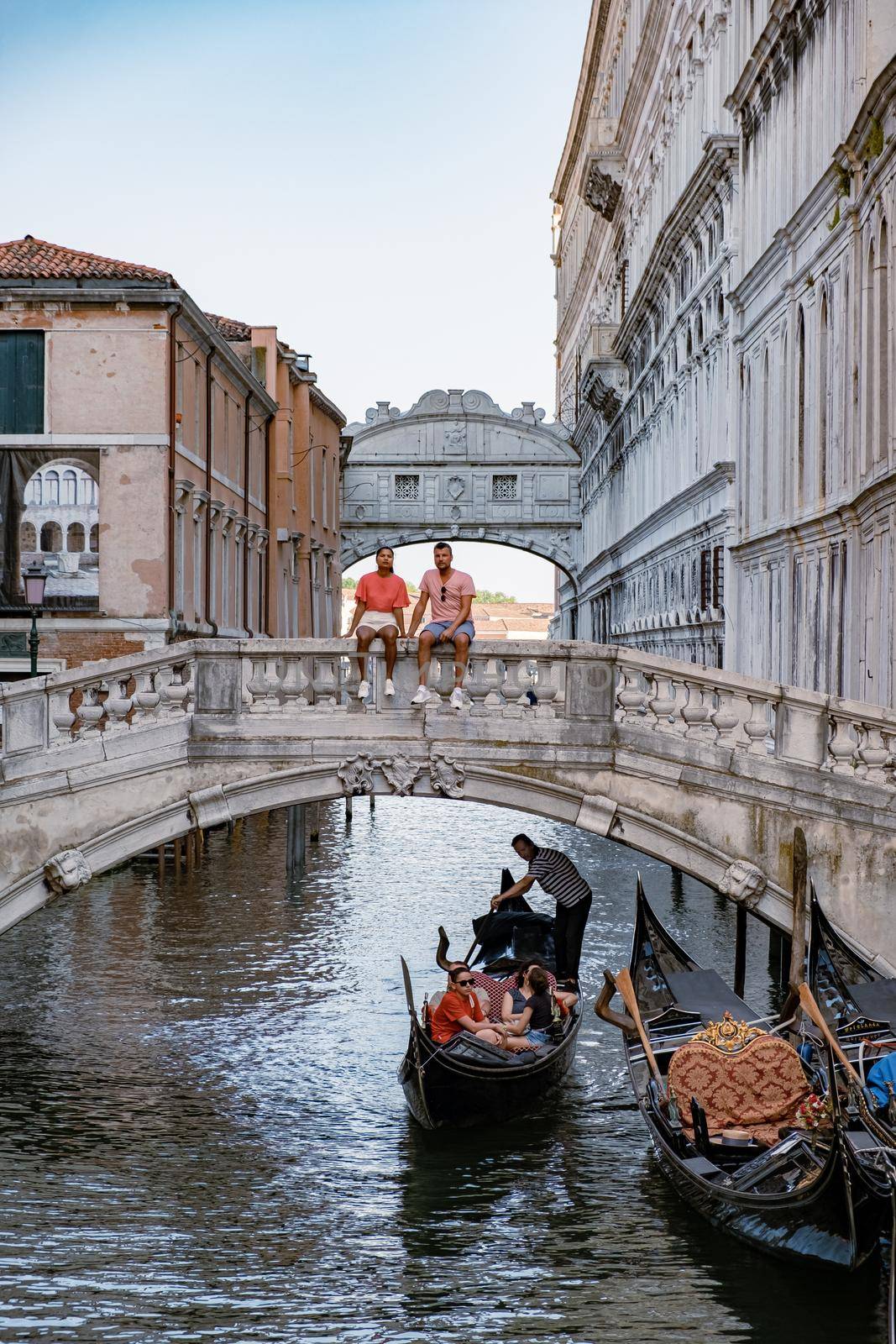 Canals of Venice Italy during summer in Europe,Architecture and landmarks of Venice by fokkebok