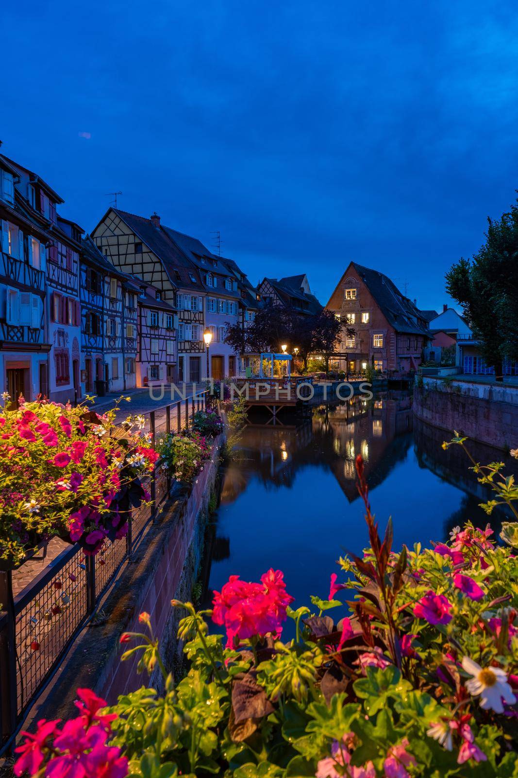 Beautiful view of colorful romantic city Colmar, France, Alsace  by fokkebok