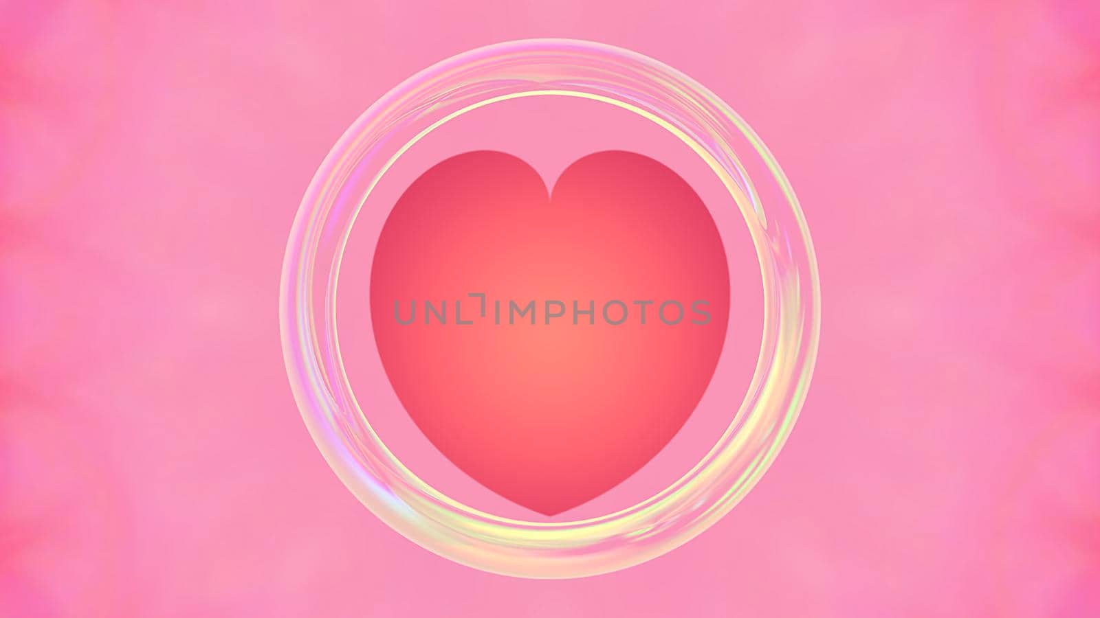 Abstract romantic background with heart. Design, art