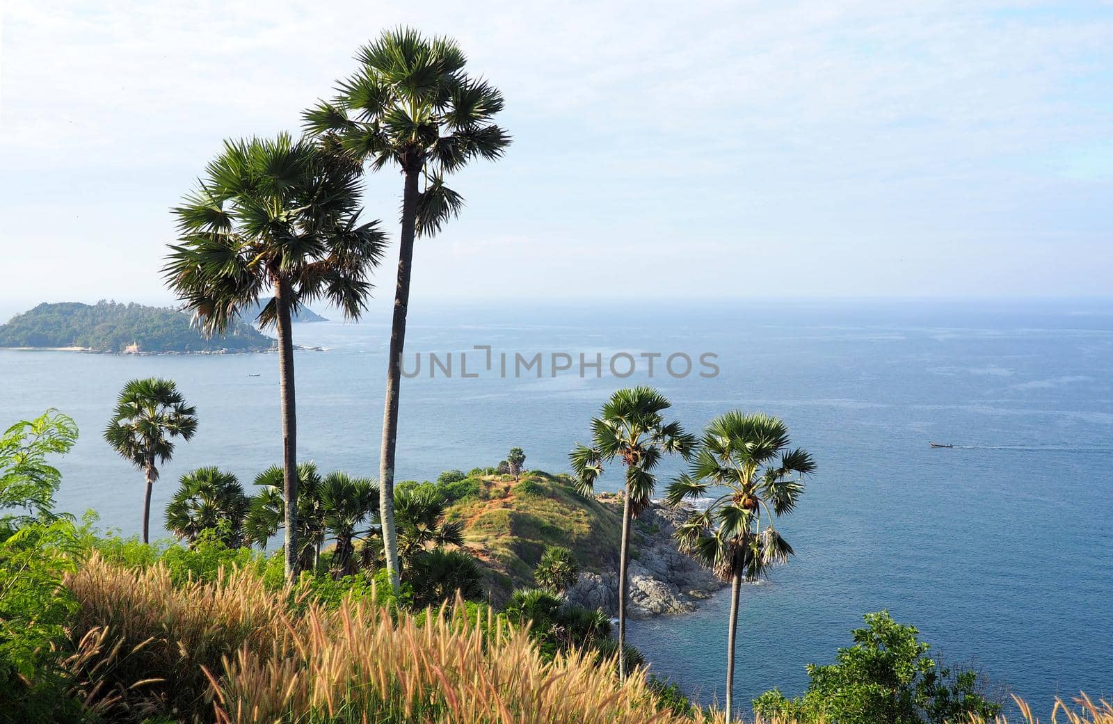viewpoint over promthep cape, phuket island, thailand