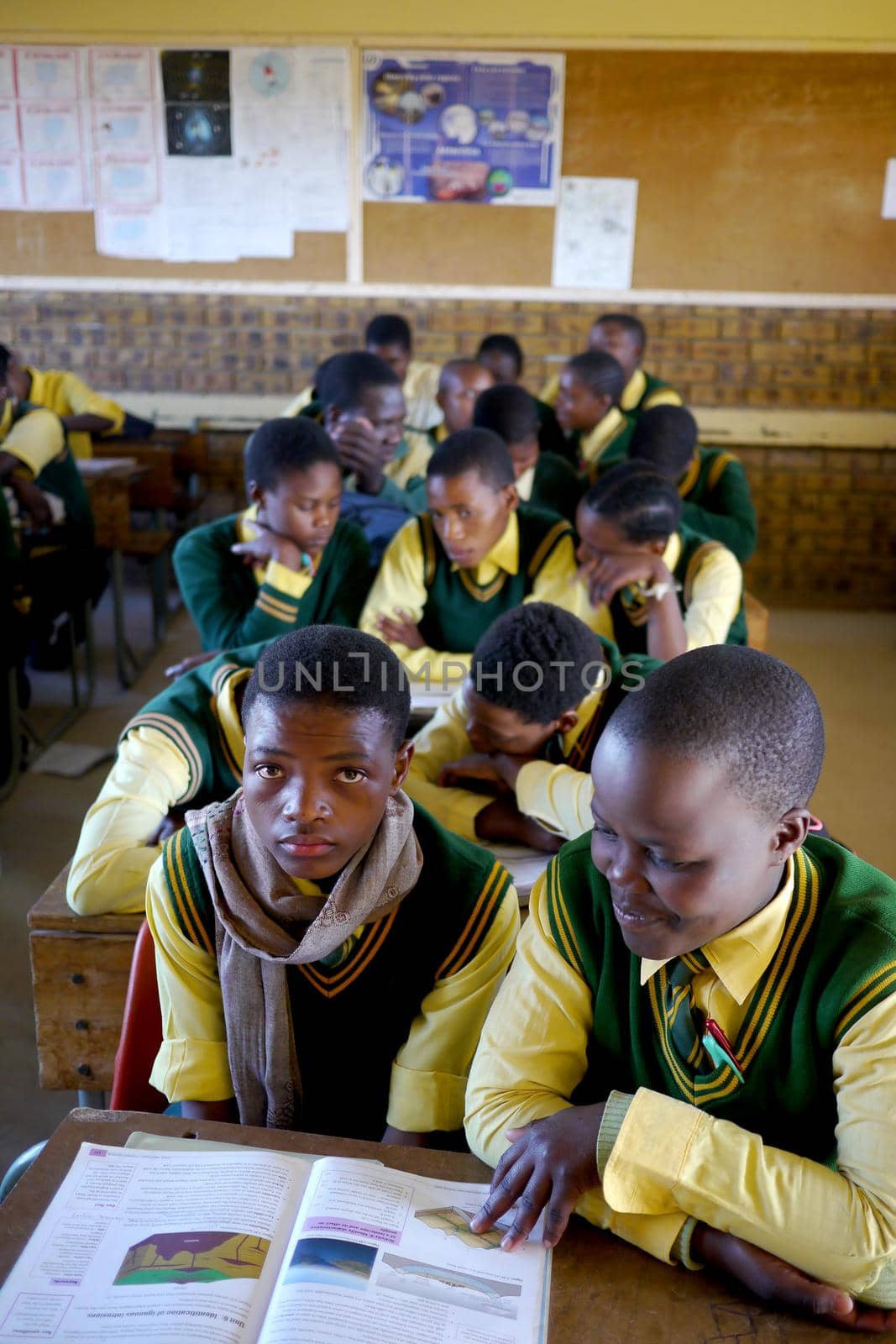 Children crammed into an overcrowded classroom in South Africa by fivepointsix
