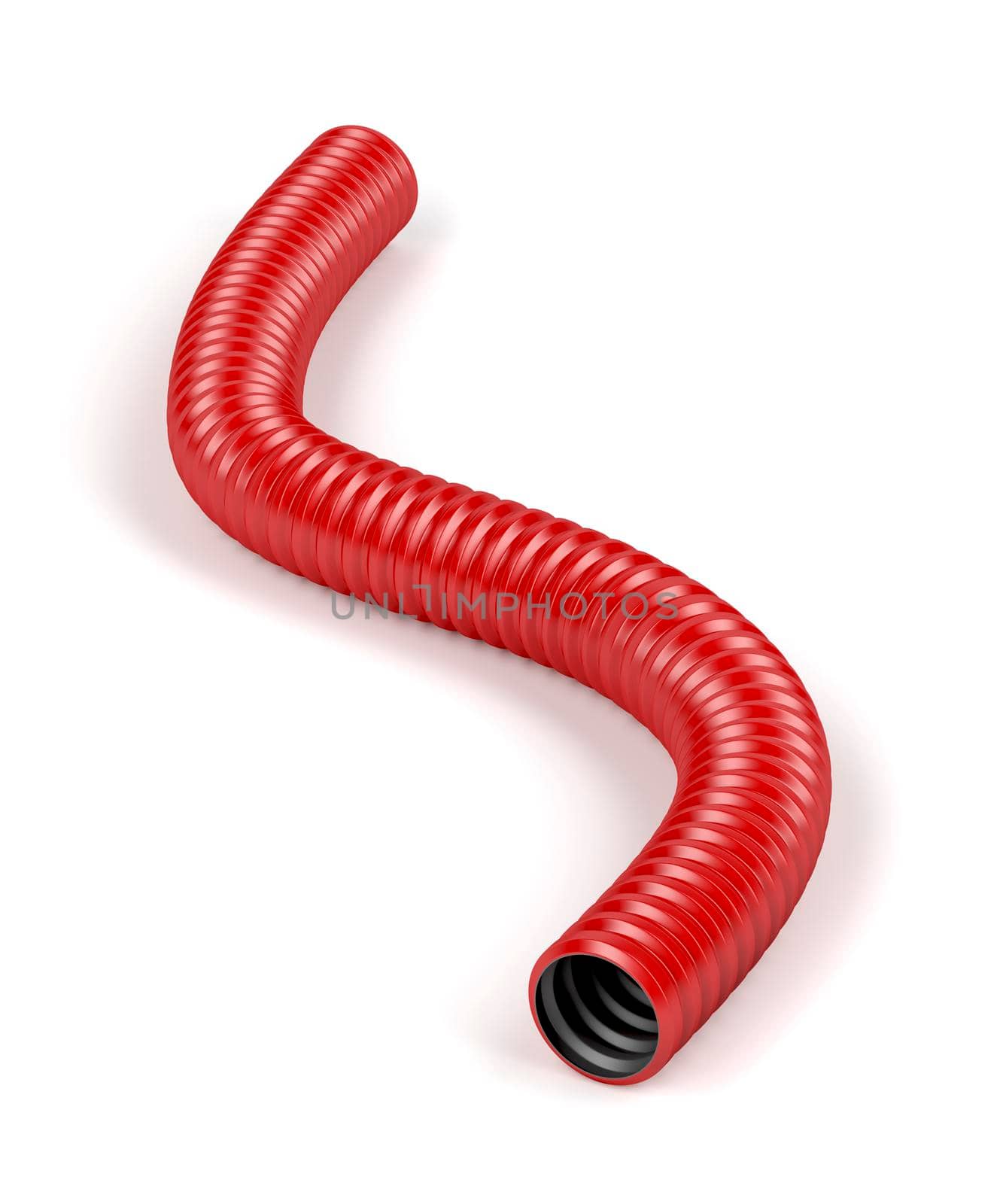 Corrugated red pipe by magraphics