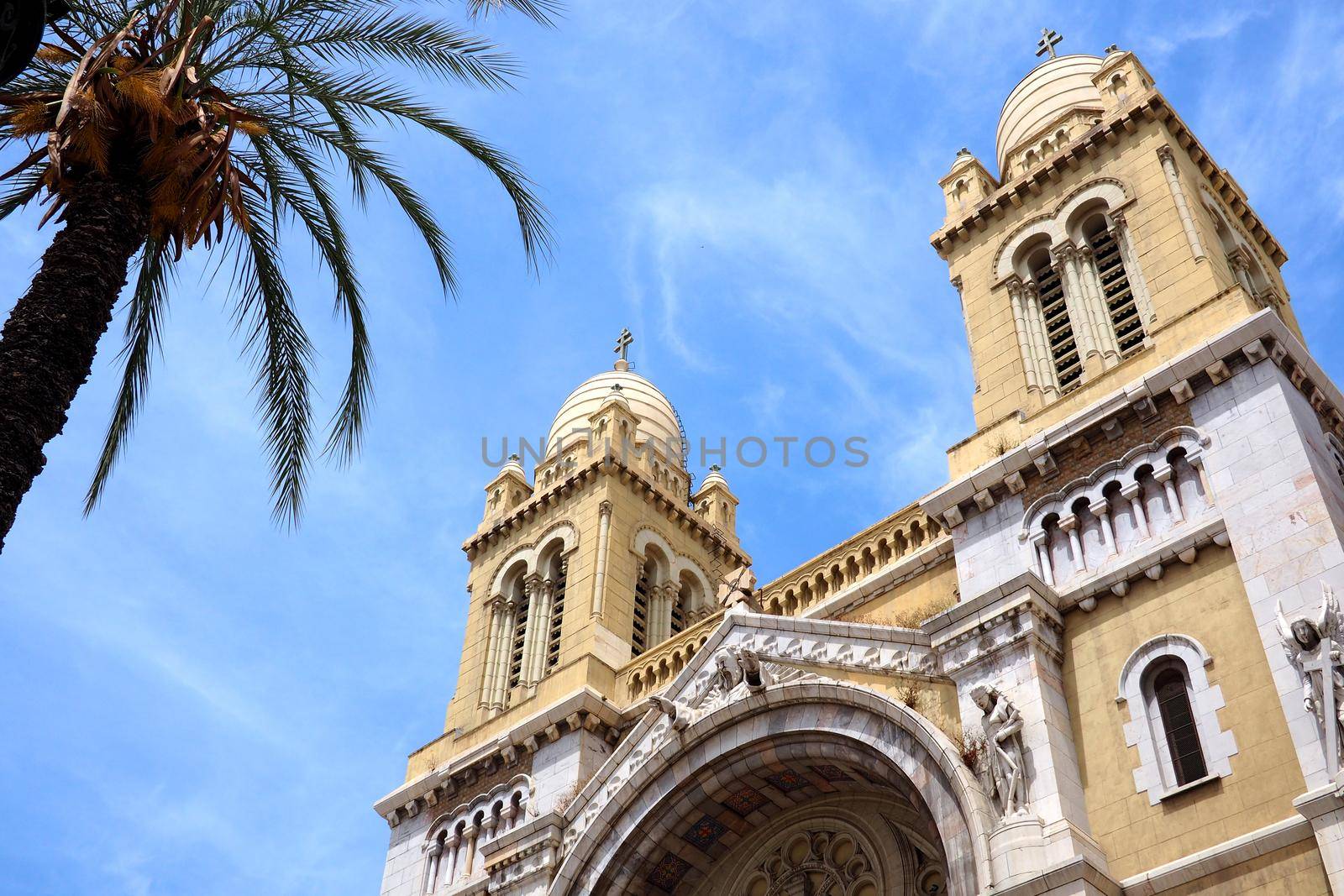 Famous catholic church in tunis by fivepointsix