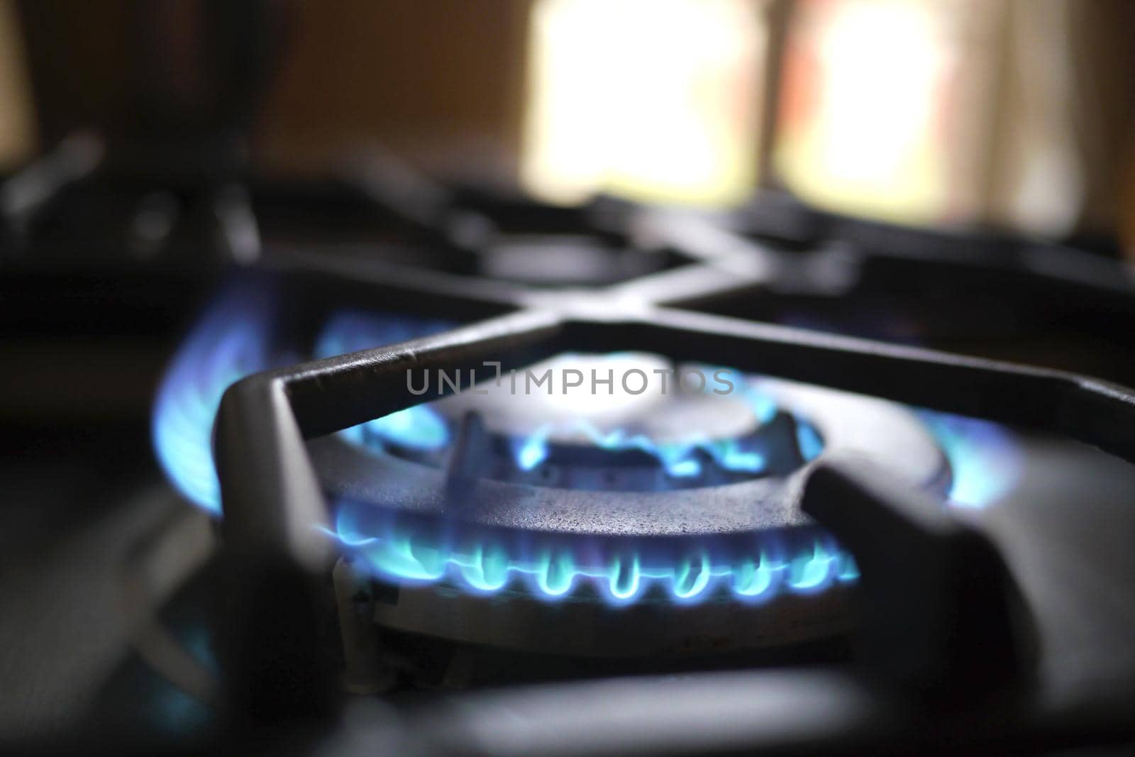 Gas ring on a stovetop by fivepointsix
