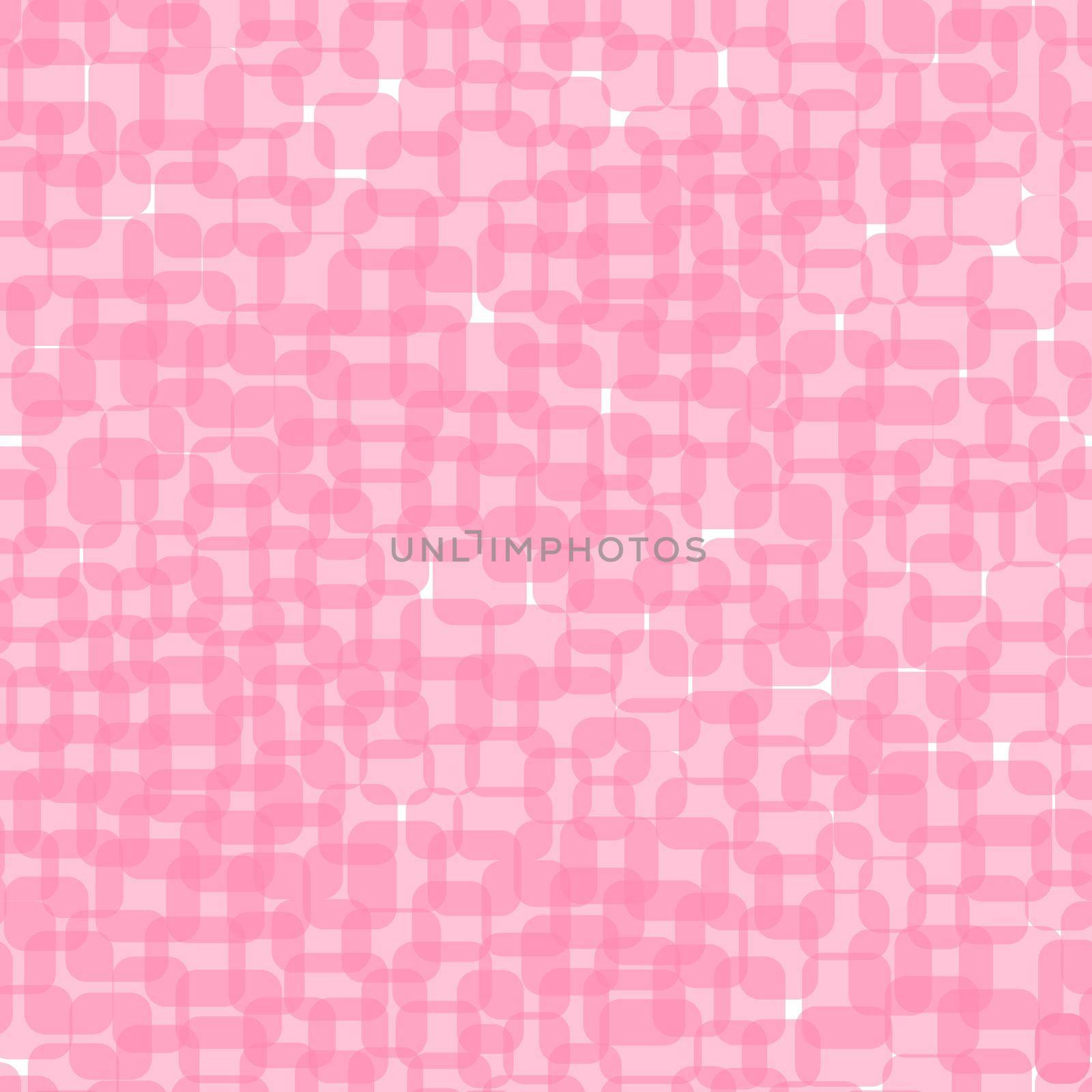 Abstract pink squares on white background. Seamless pattern with geometric print for wallpaper, web page, textures, card, postcard, faric, textile. Stylish ornament. Decorative vector illustration.