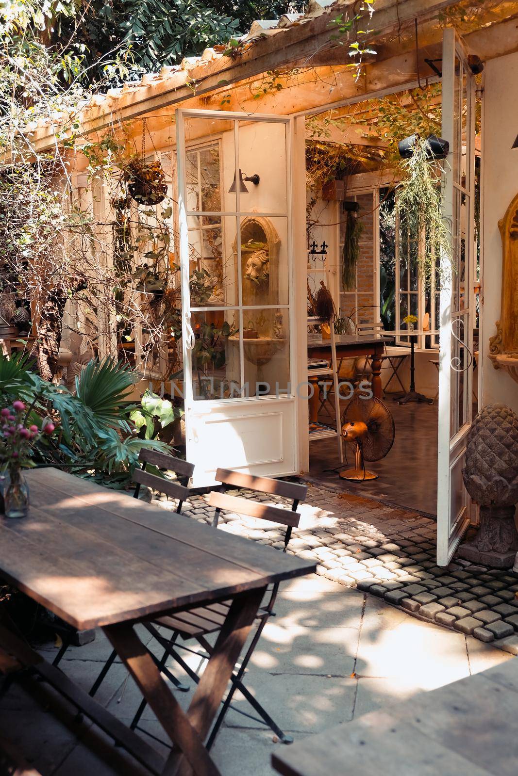 Vintage Dining Room in garden by ponsulak