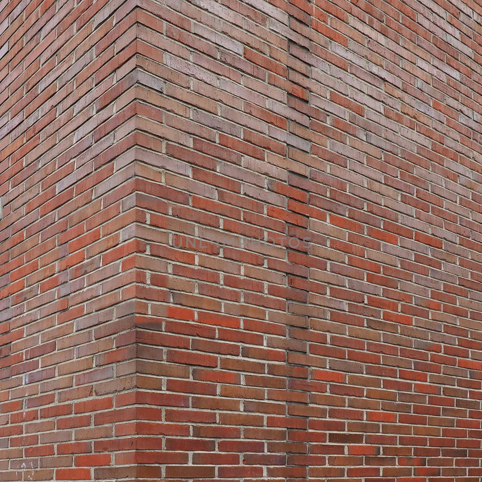 red brick wall corner useful as a background