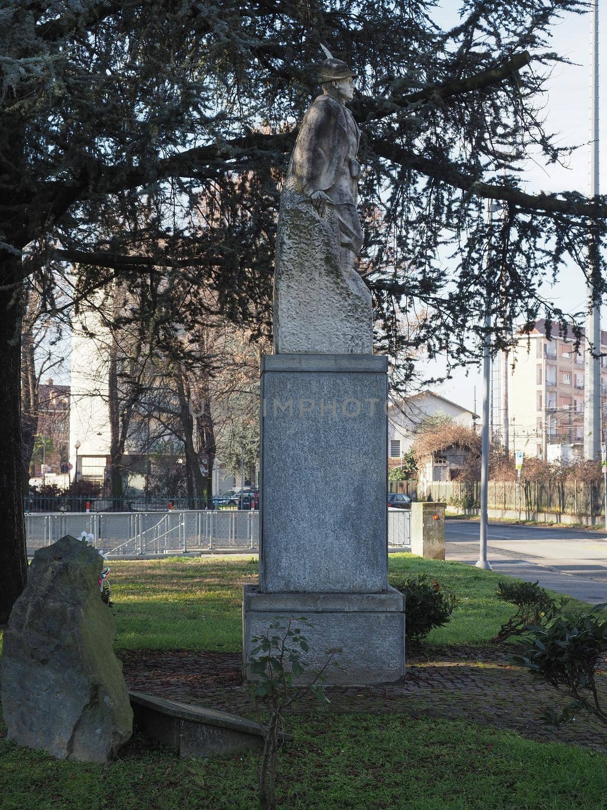 Alpini soldier monument in Settimo Torinese, Italy