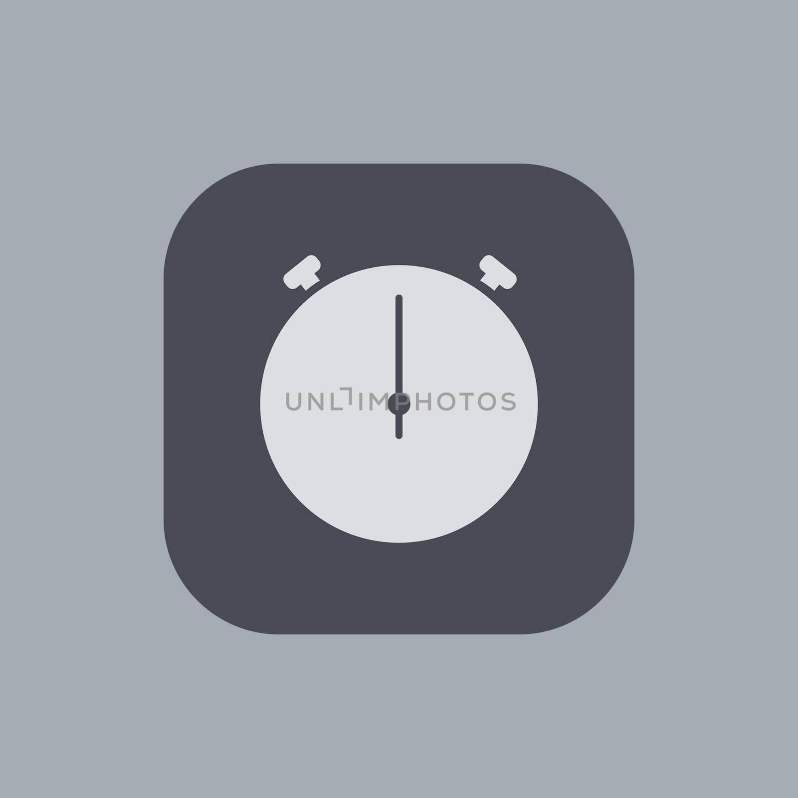 Vector modern stopwatch icon on gray background