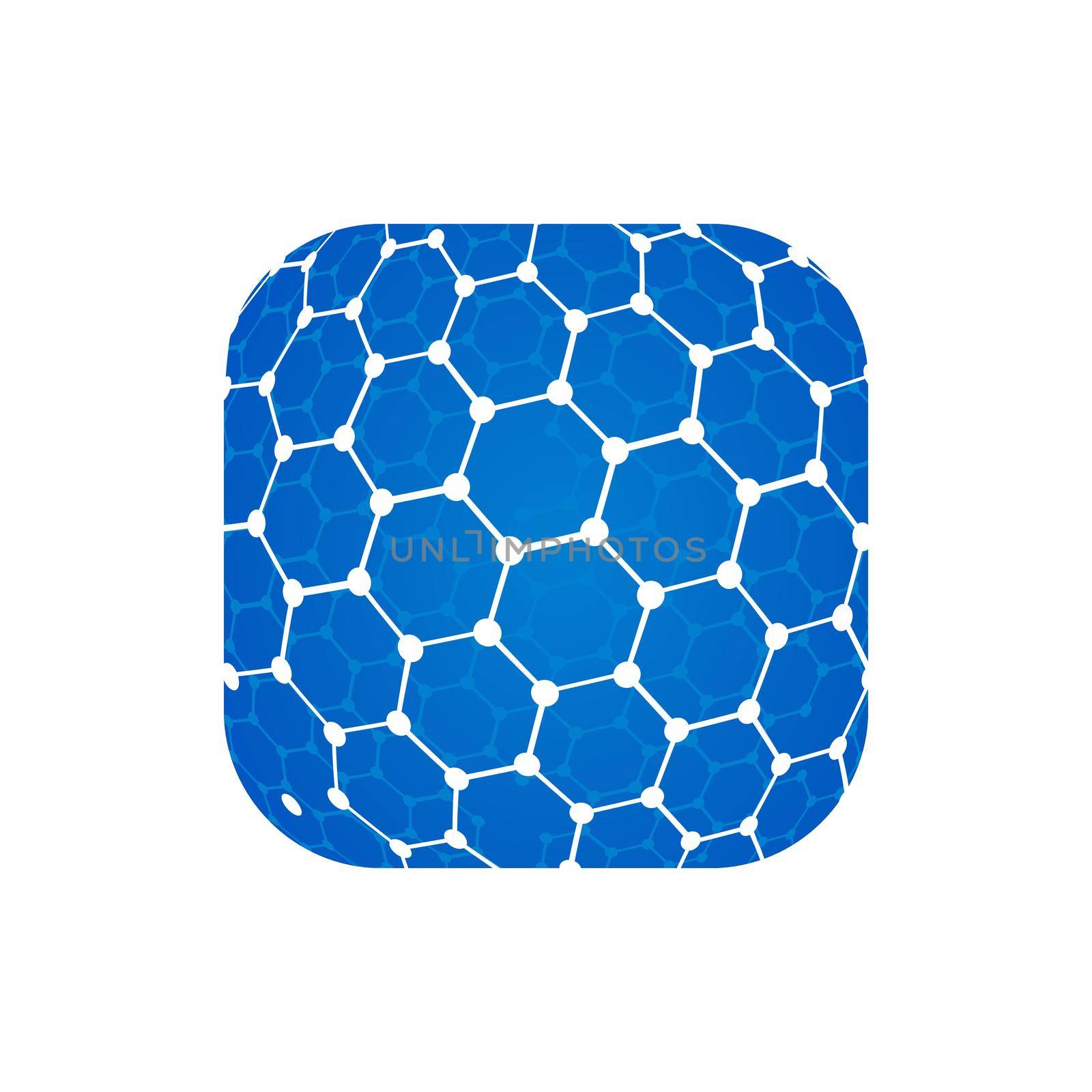 Vector modern techology icon on white background. global world backdrop