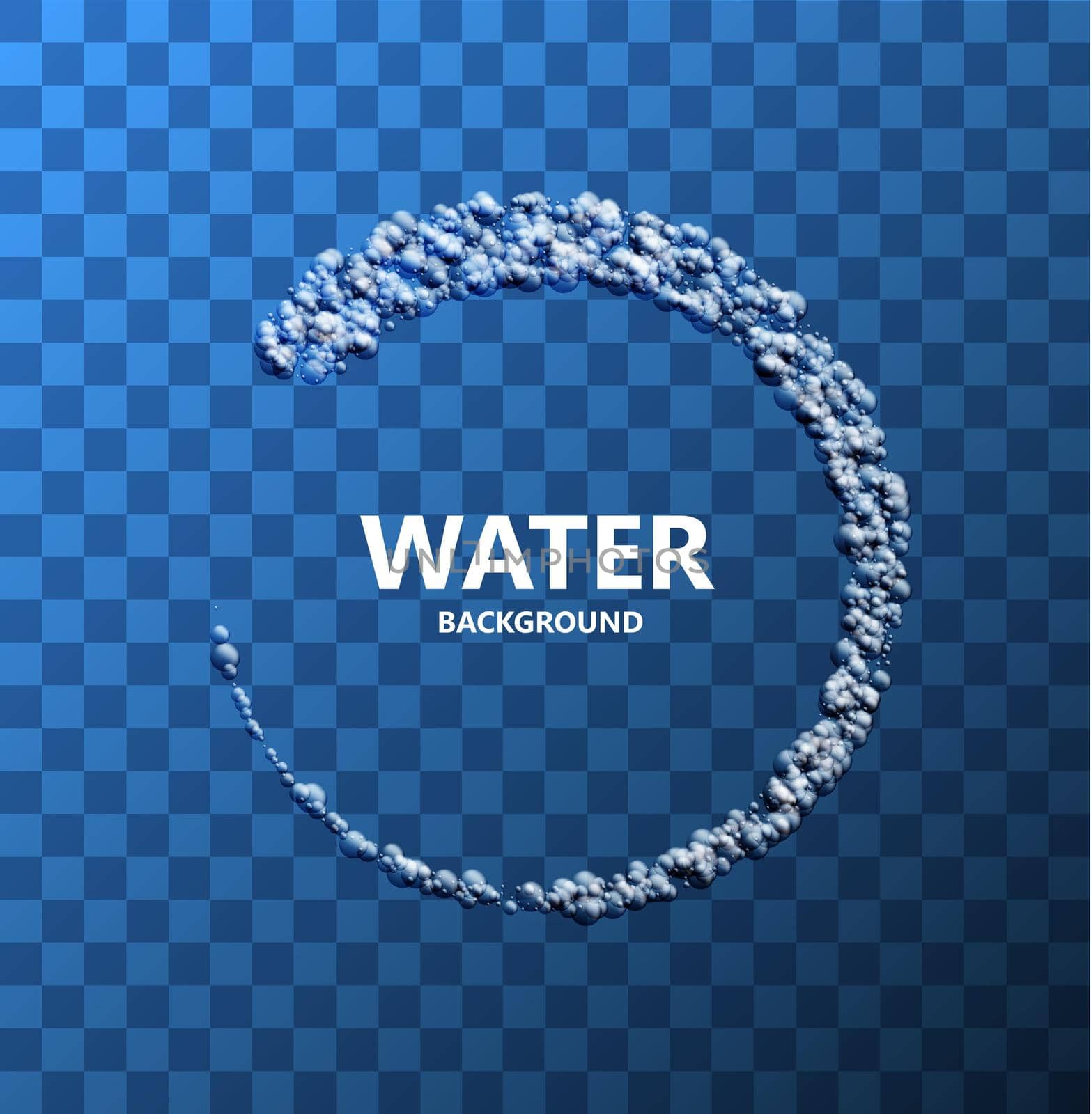 Vector modern creative water transparent background. Eps10