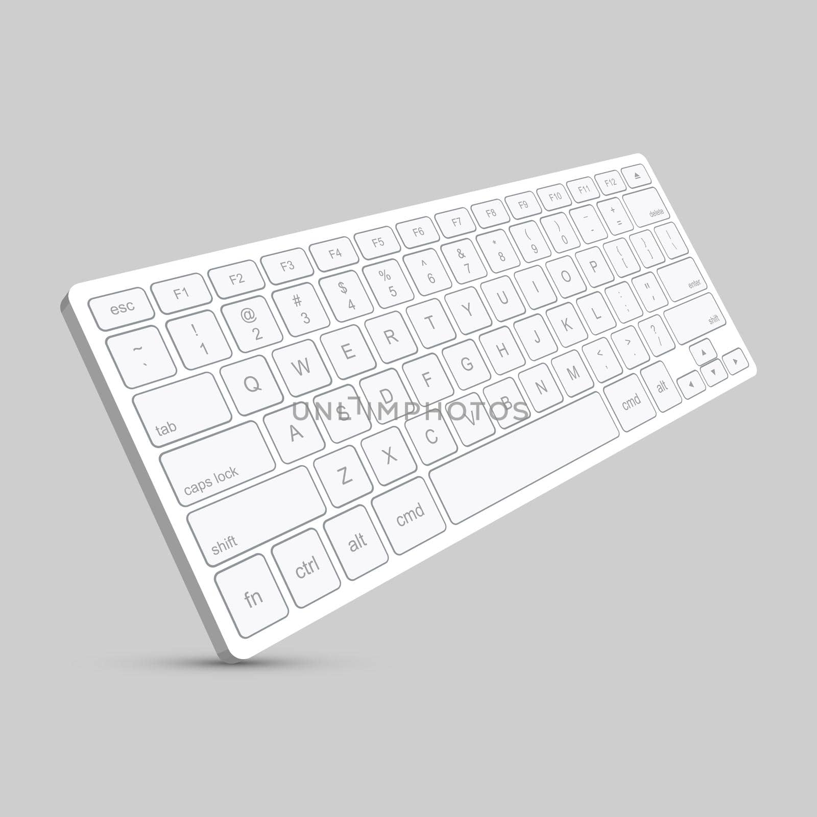 Vector modern computer keyboard background. technology design