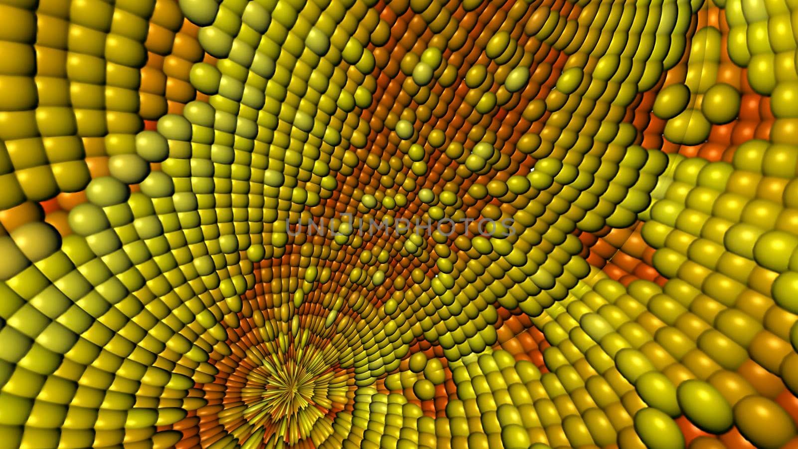 Abstract texture background with yellow spheres. Design, Art