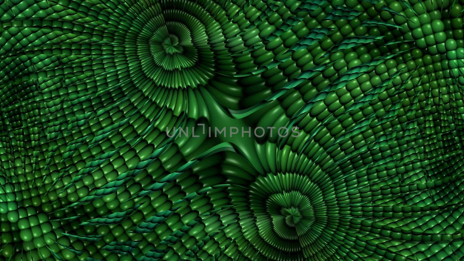 Abstract texture background with green spheres. Design, Art