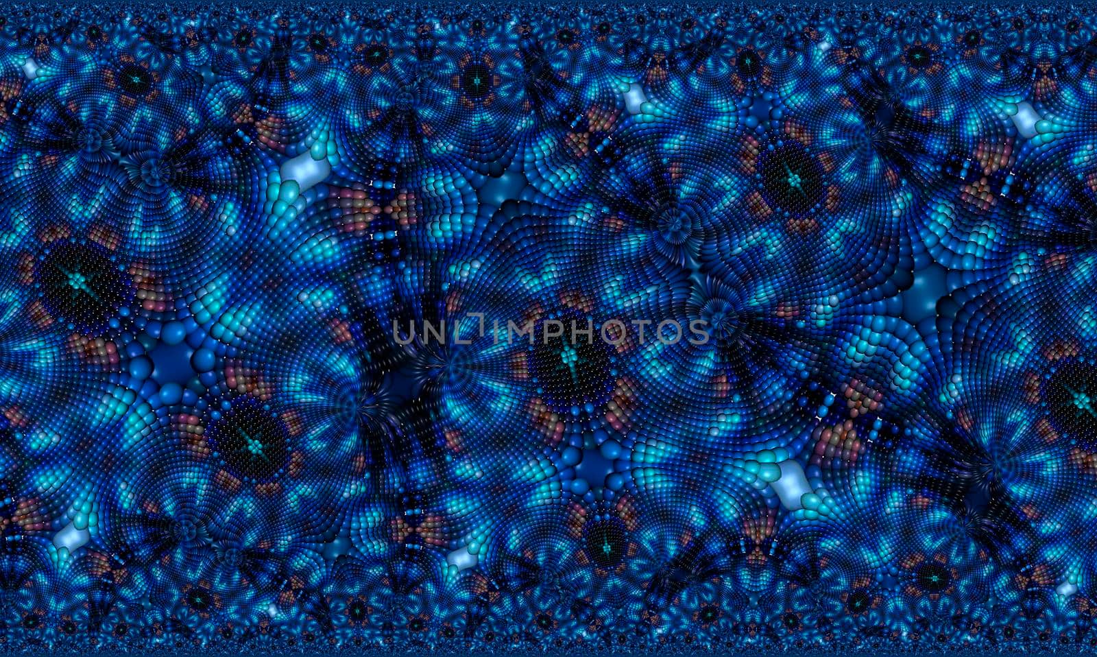 Abstract texture background with blue spheres. Design, Art