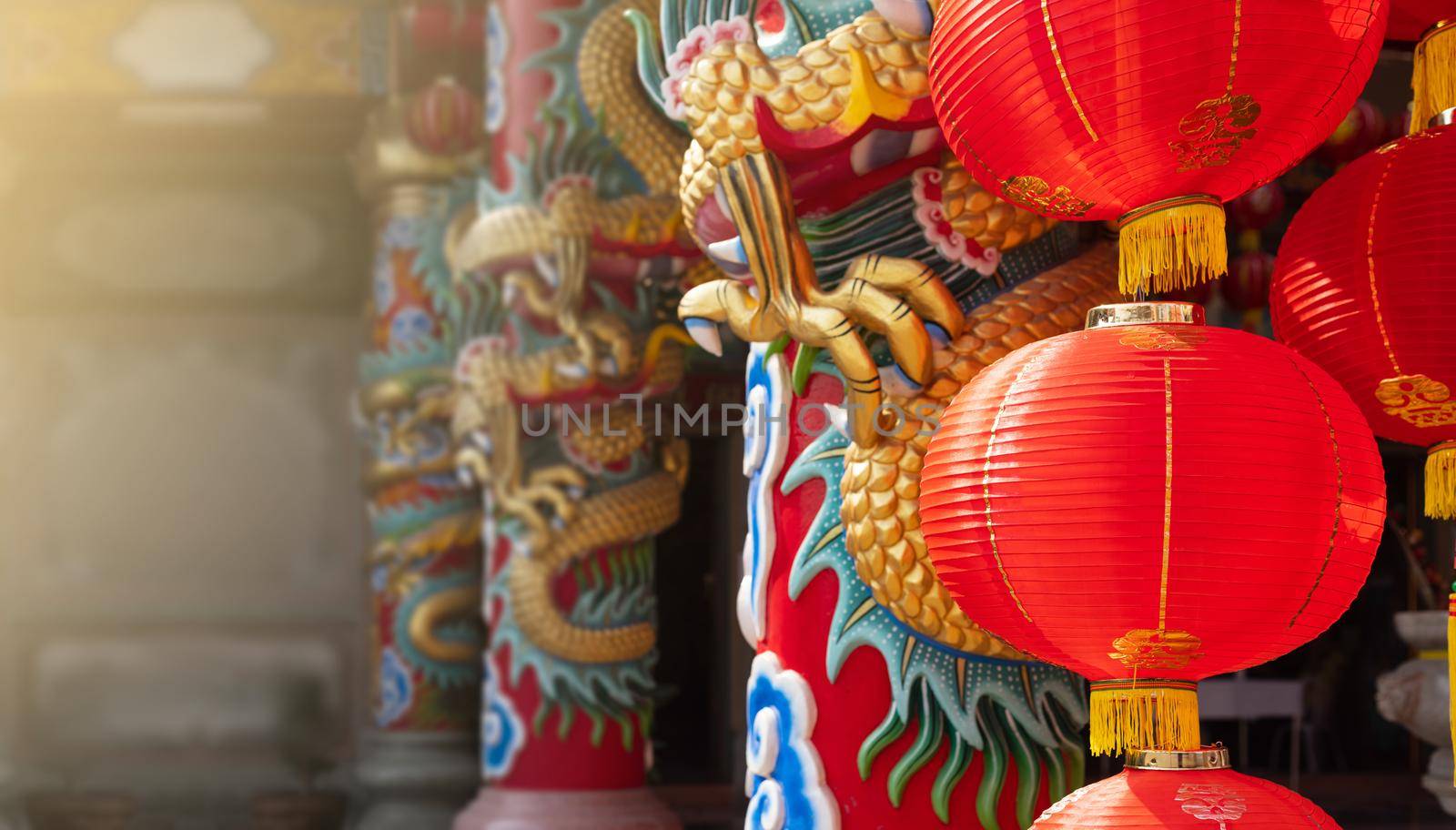 Chinese new year lanterns in china town area. by toa55