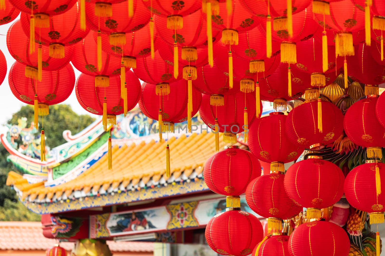 Chinese new year lanterns in china town area. by toa55