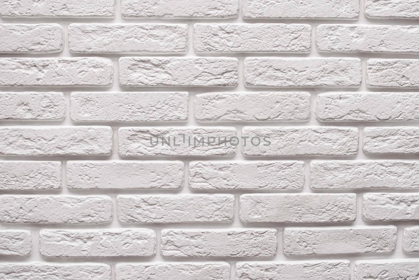 abstract white brick wall texture for background.  by ja-aljona