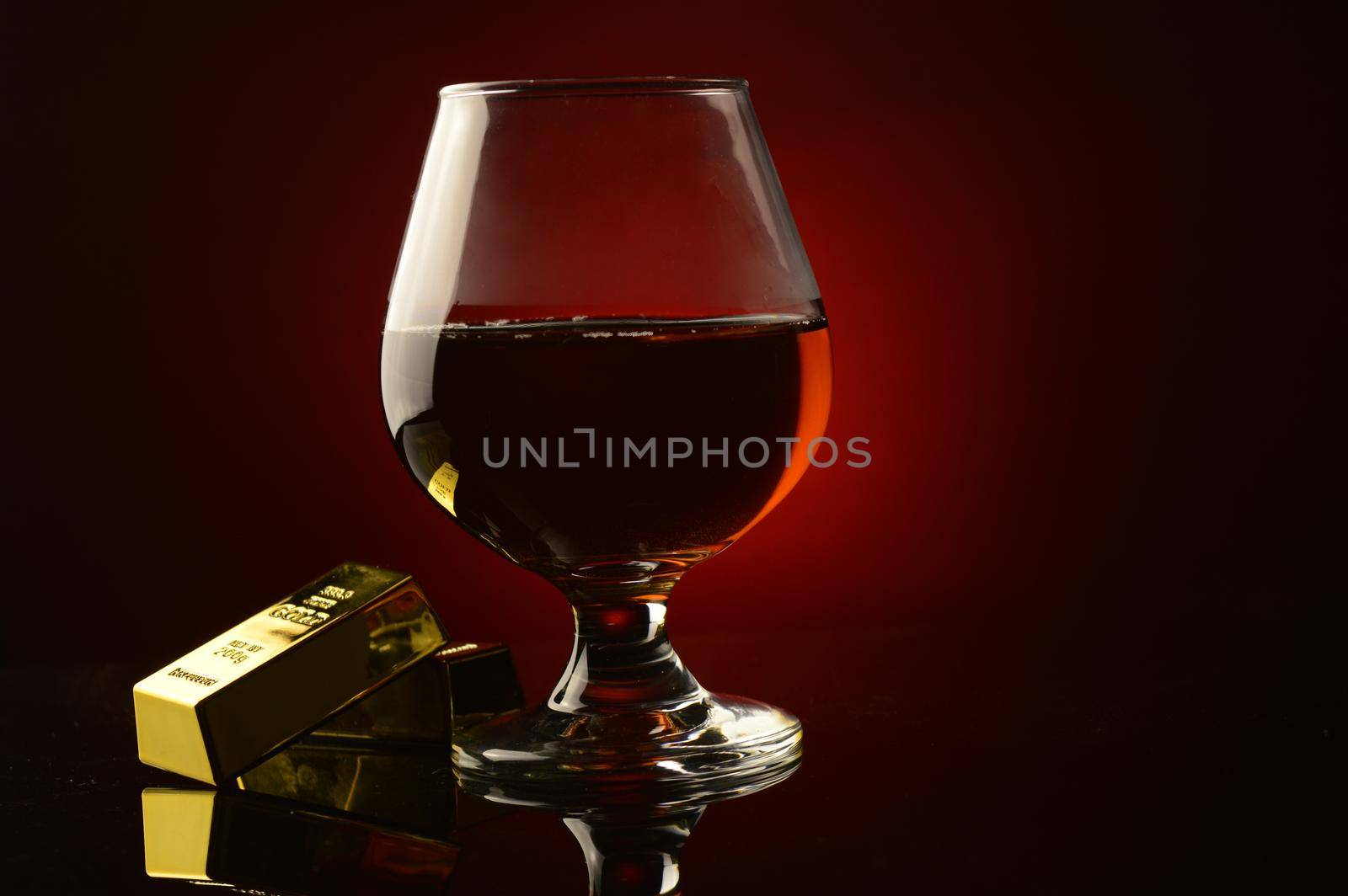 Gold Bullion and Cognac by AlphaBaby