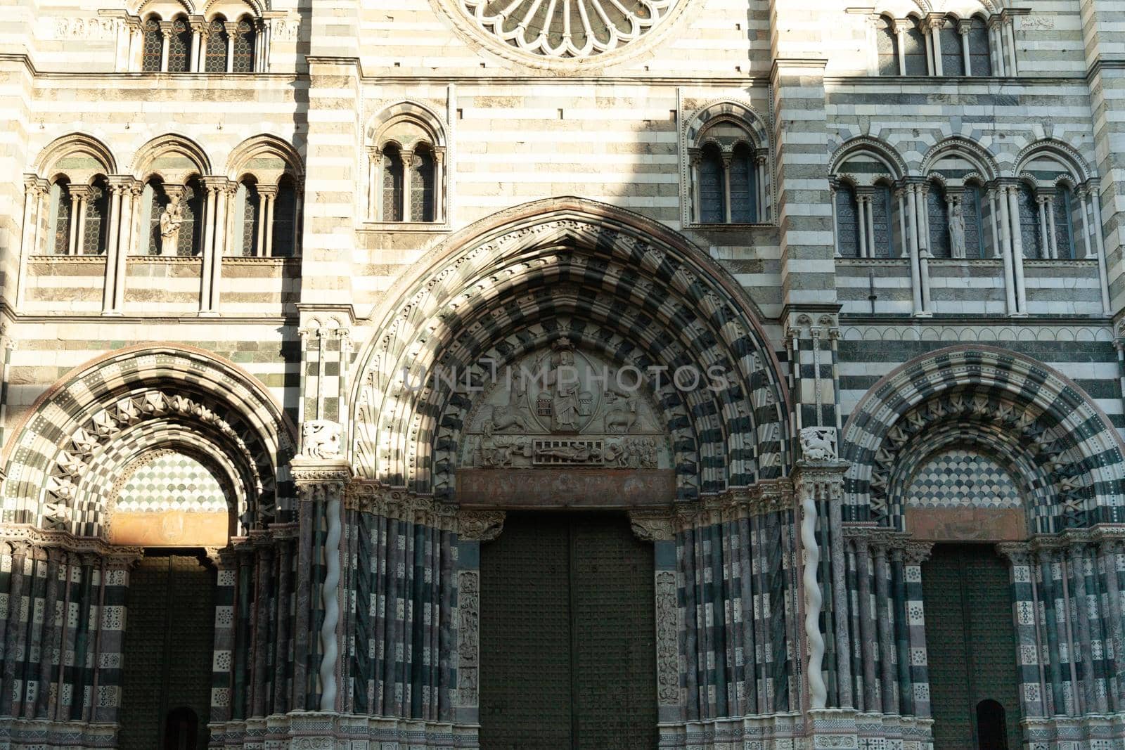 Genoa, Italy - 1 April 2015: San Lorenzo Cathedral