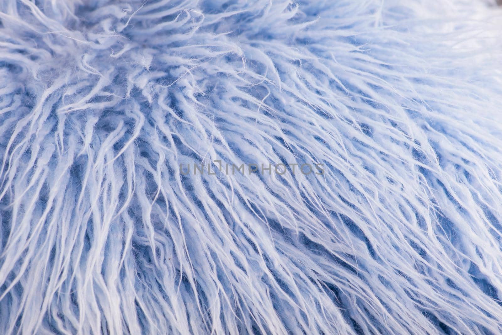 Blue artificial fur for texture or background